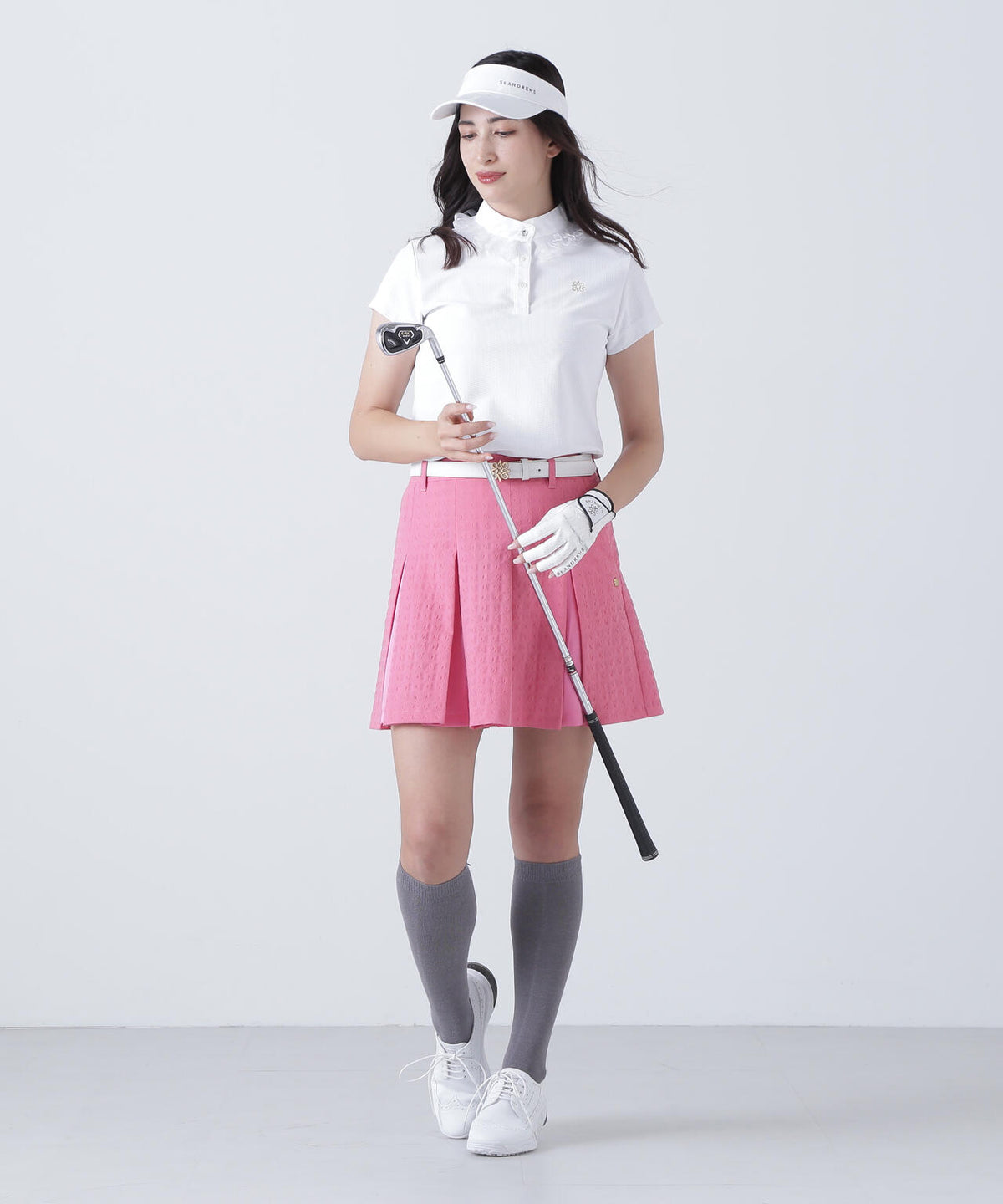 千鳥楊柳ストレッチスカート (WOMENS)