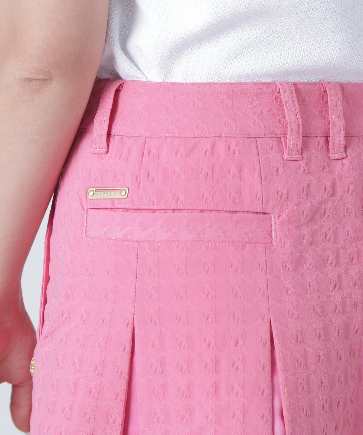 千鳥楊柳ストレッチスカート (WOMENS)