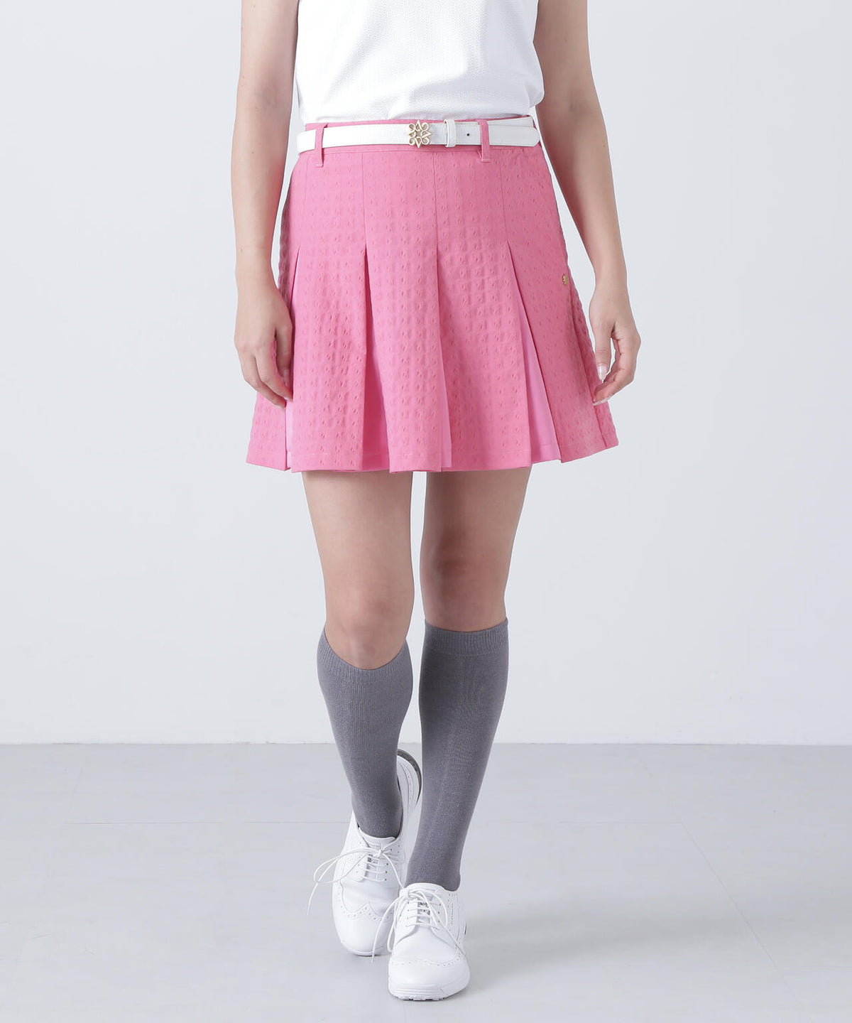 千鳥楊柳ストレッチスカート (WOMENS)