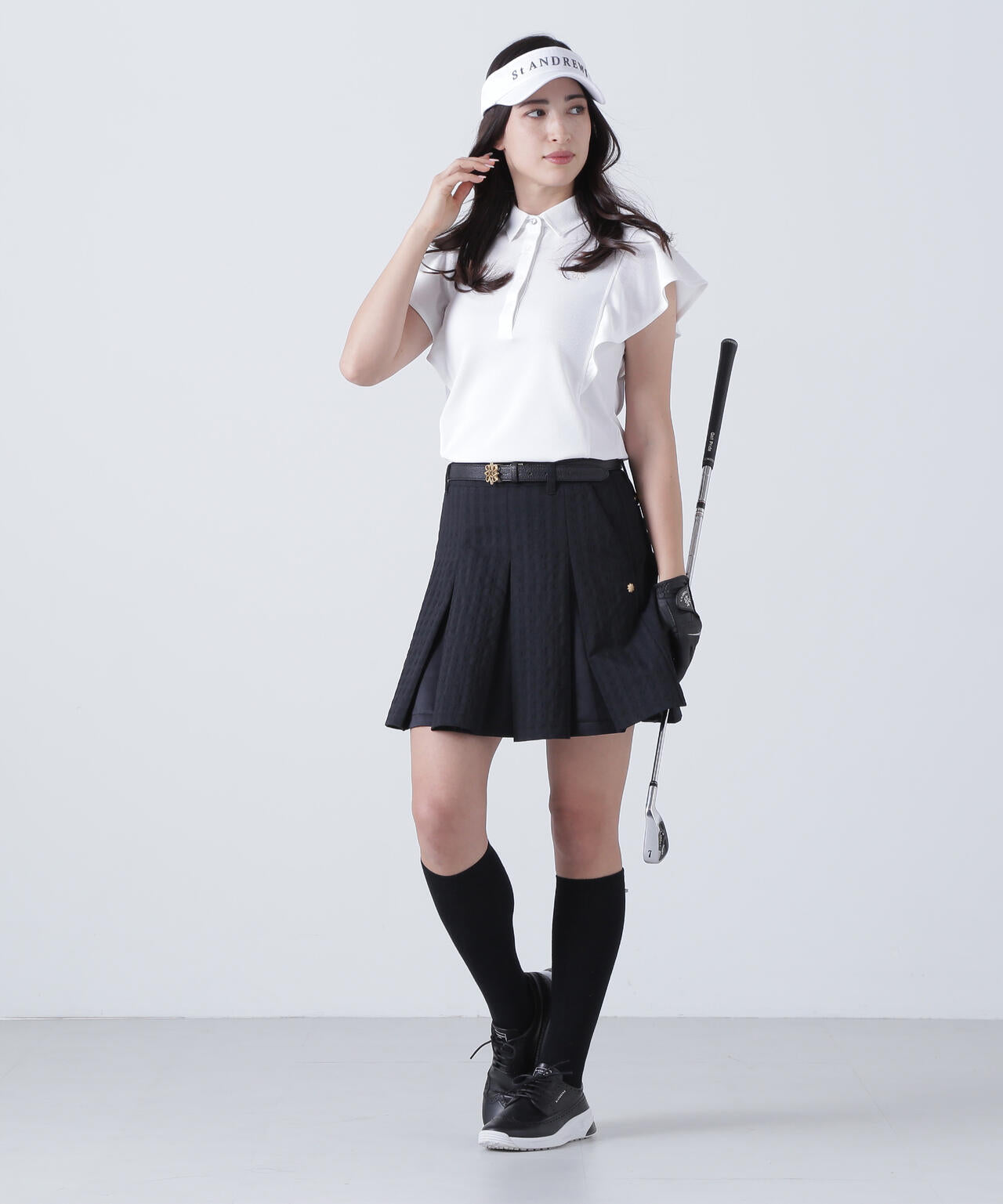 千鳥楊柳ストレッチスカート (WOMENS)