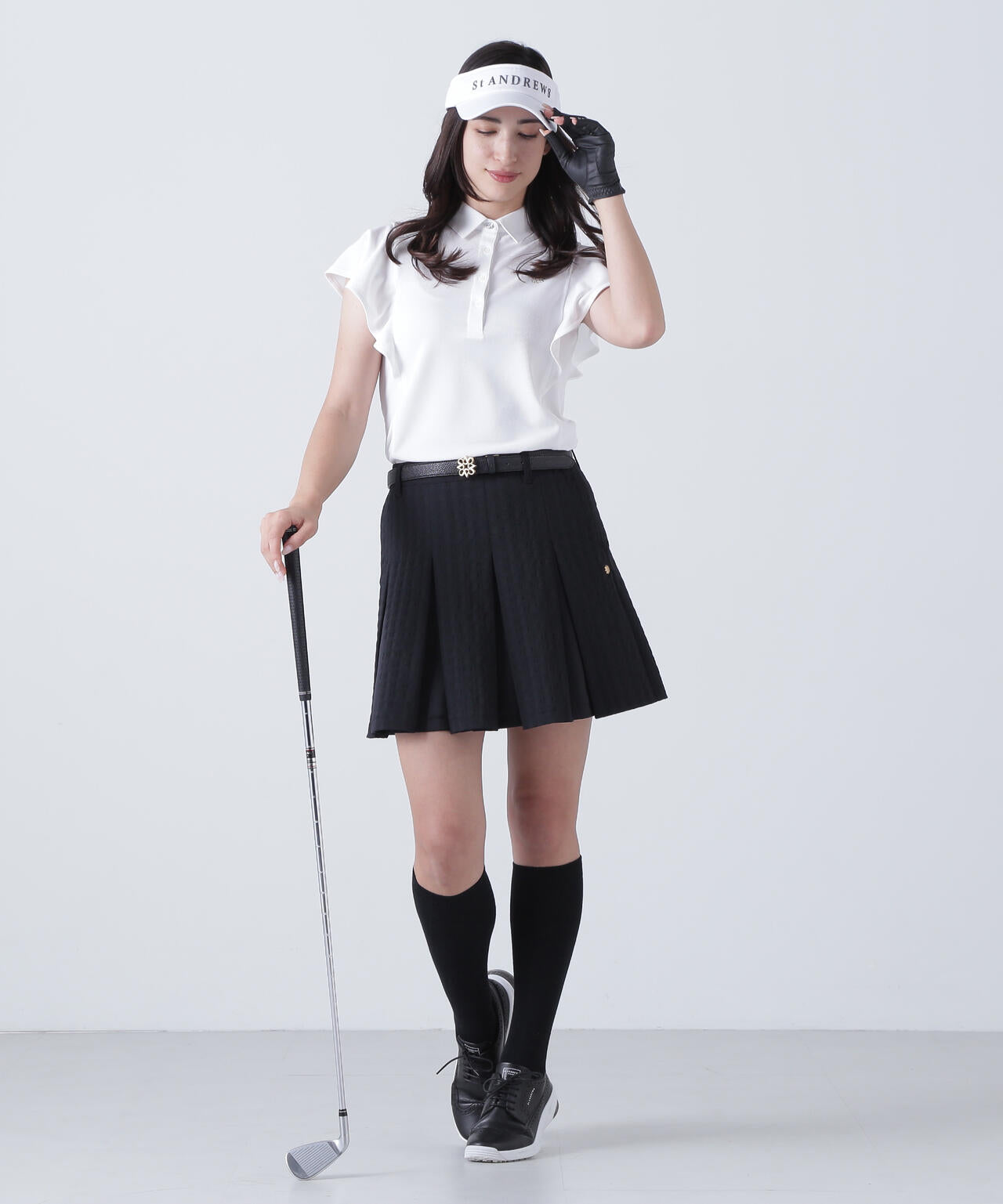 千鳥楊柳ストレッチスカート (WOMENS)