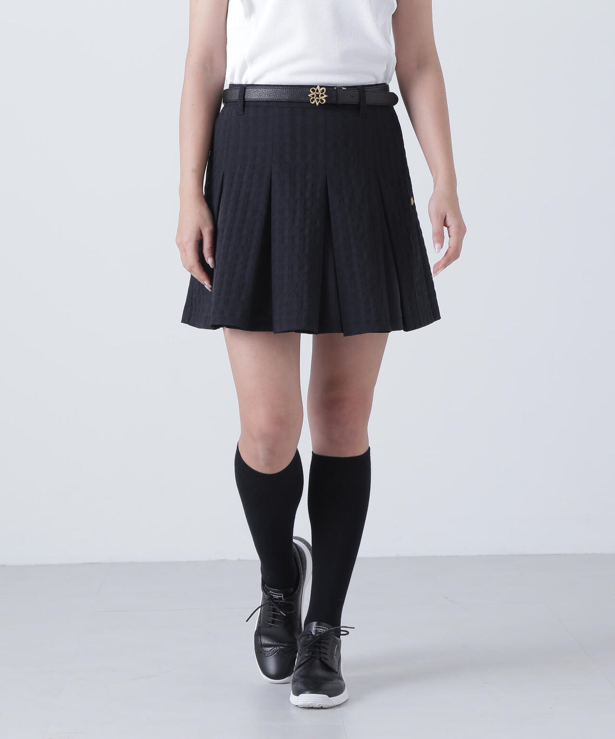 千鳥楊柳ストレッチスカート (WOMENS)