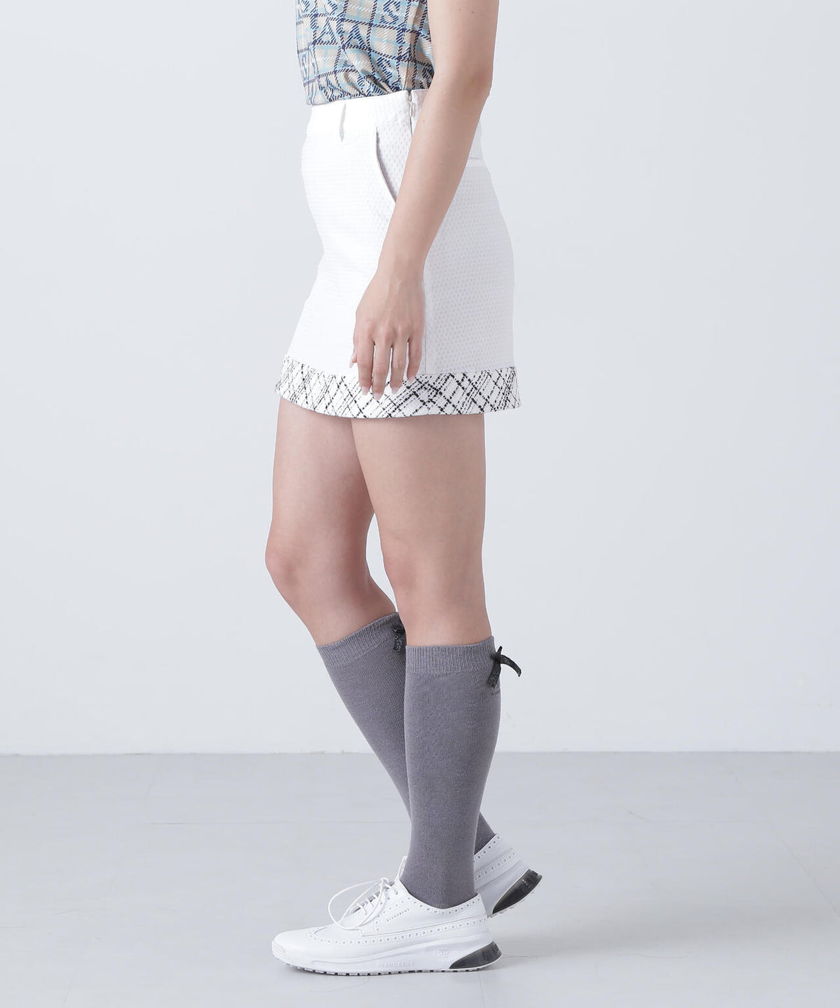 サッカージオメトリックジャガードスカート (WOMENS)