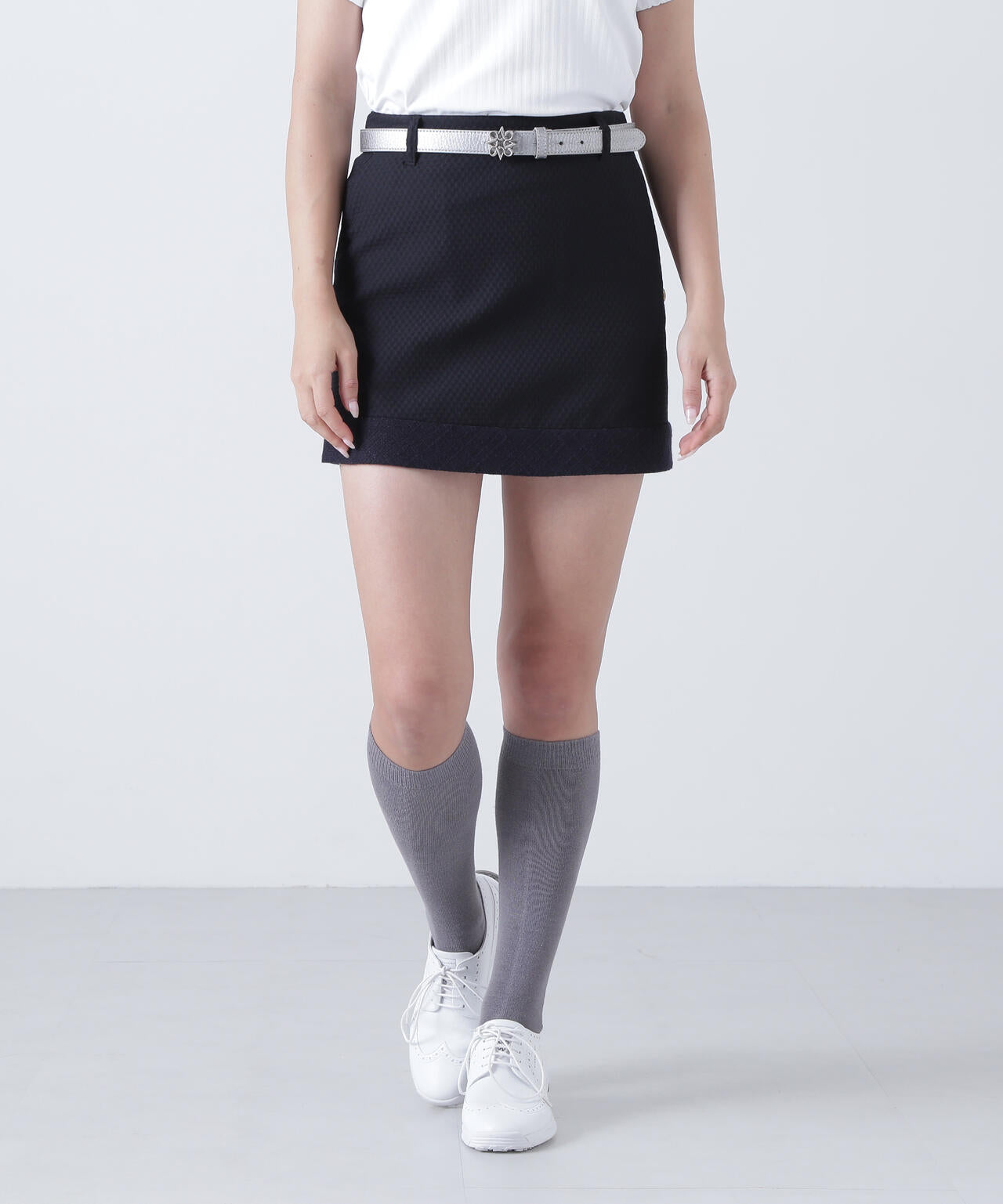 サッカージオメトリックジャガードスカート (WOMENS)