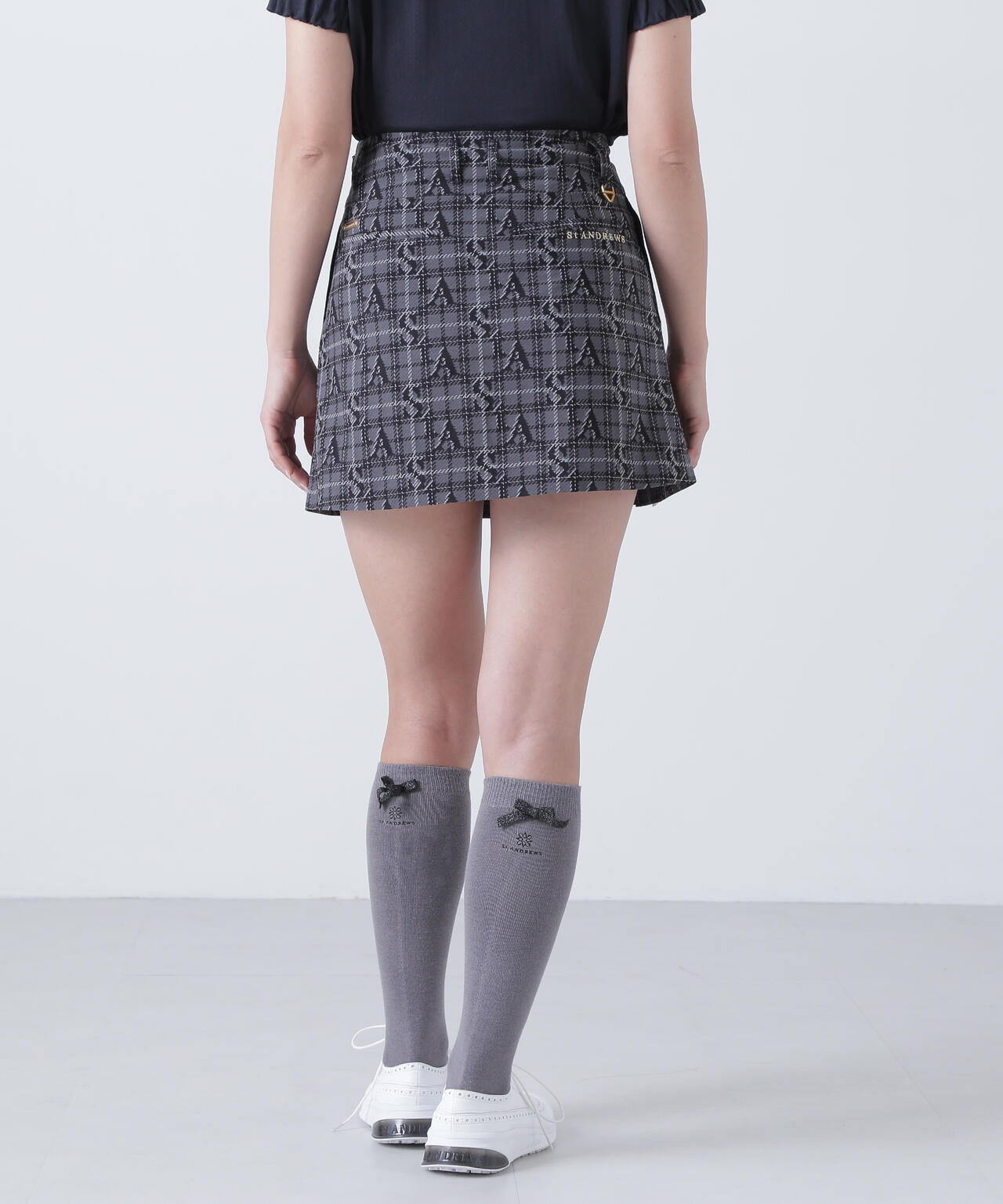 ロゴチェックジャガードスカート (WOMENS)