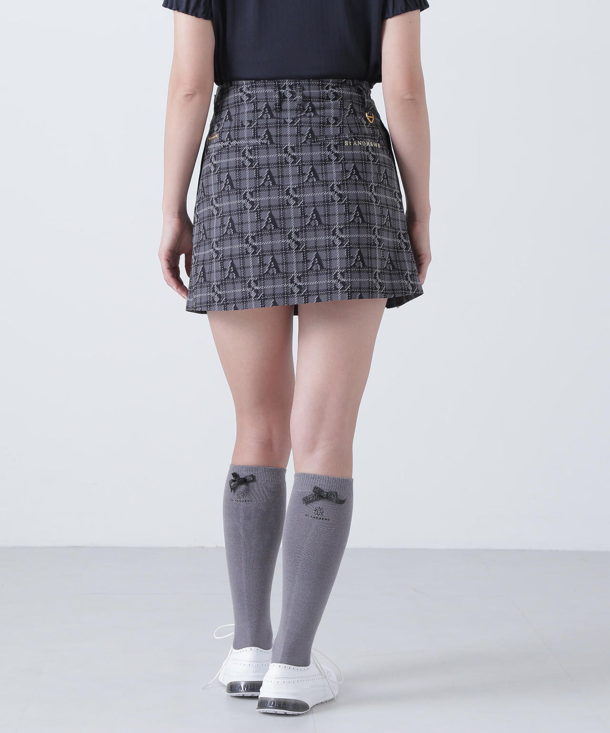 ロゴチェックジャガードスカート (WOMENS)