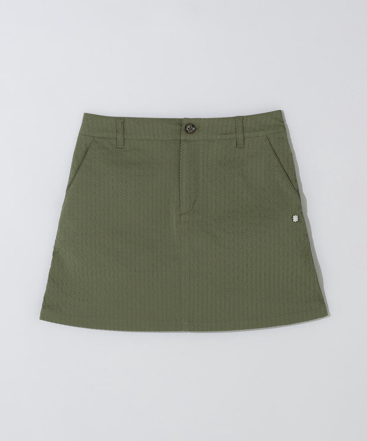 ドットストライプジャカード台形スカート (WOMENS)