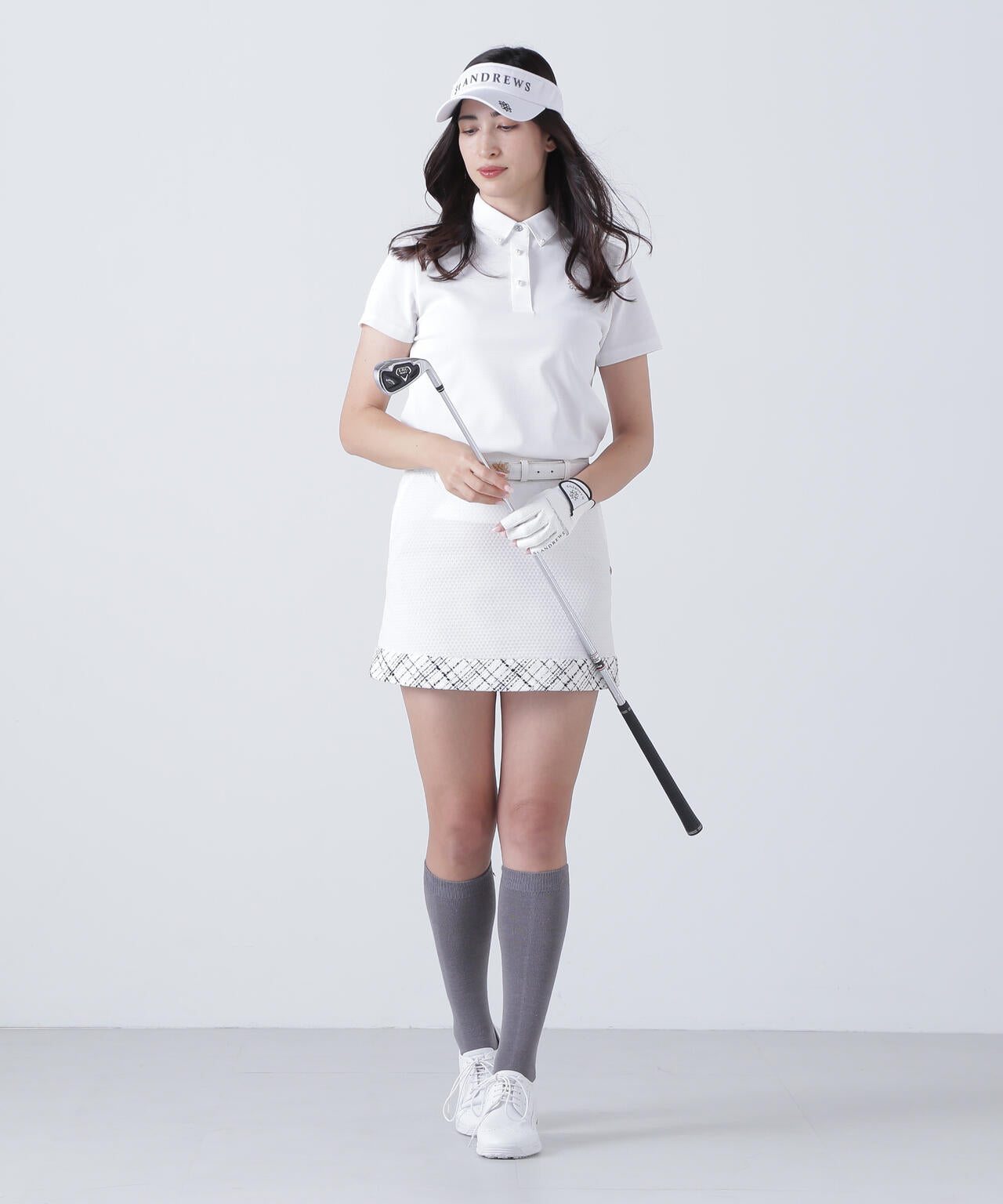 TEXBRIDシャドーボーダーカノコ半袖シャツ (WOMENS)