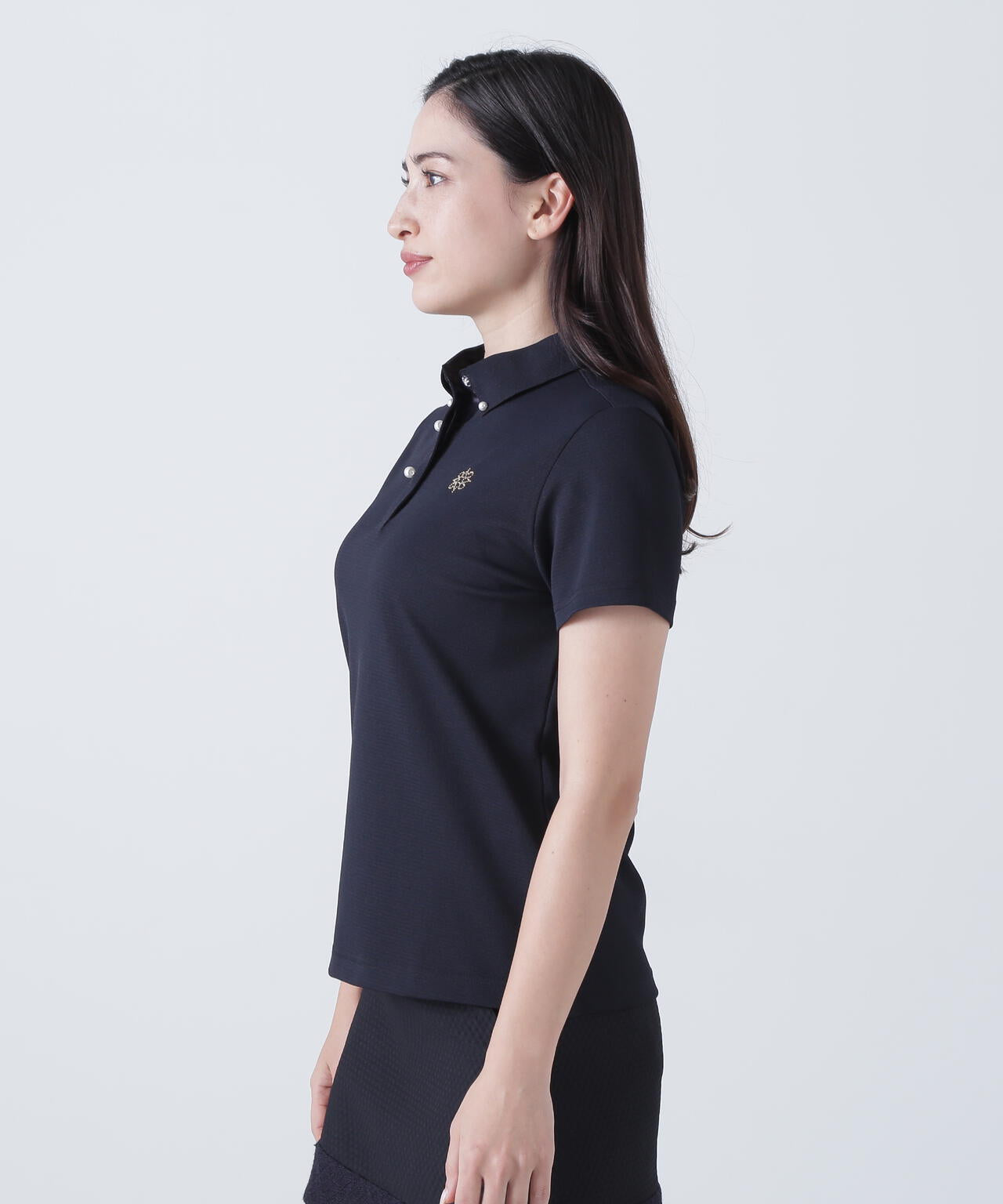 TEXBRIDシャドーボーダーカノコ半袖シャツ (WOMENS)