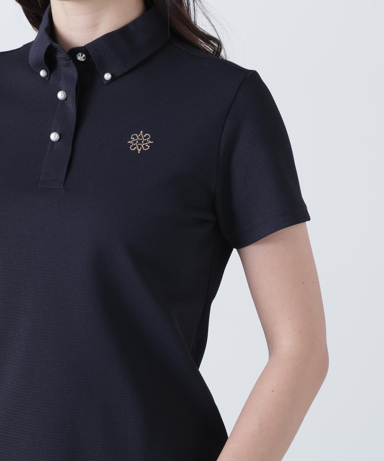 TEXBRIDシャドーボーダーカノコ半袖シャツ (WOMENS)