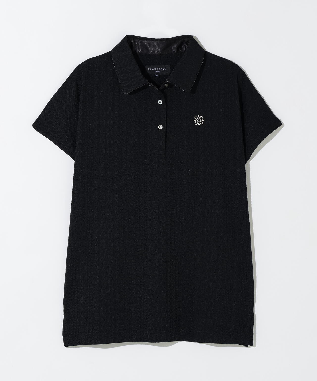 縄柄リンクス半袖シャツ (WOMENS)