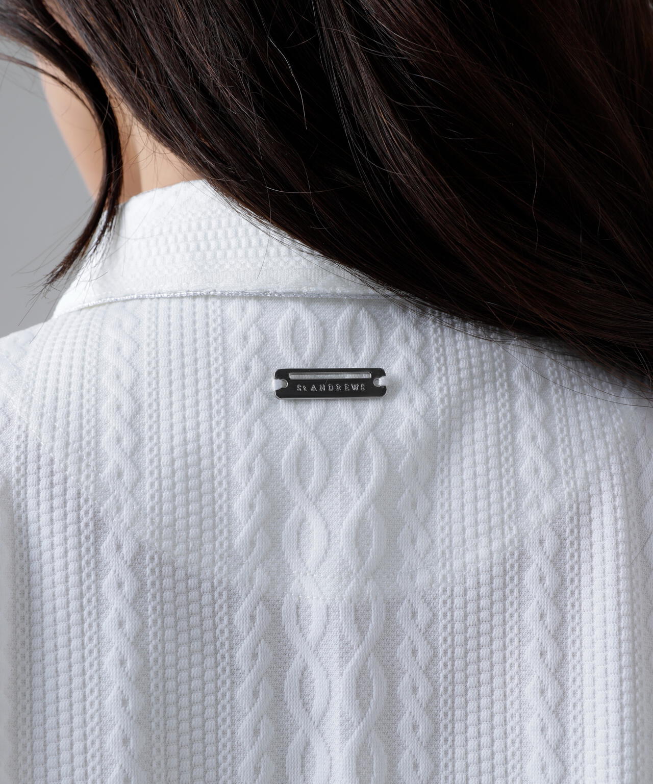 縄柄リンクス半袖シャツ (WOMENS)