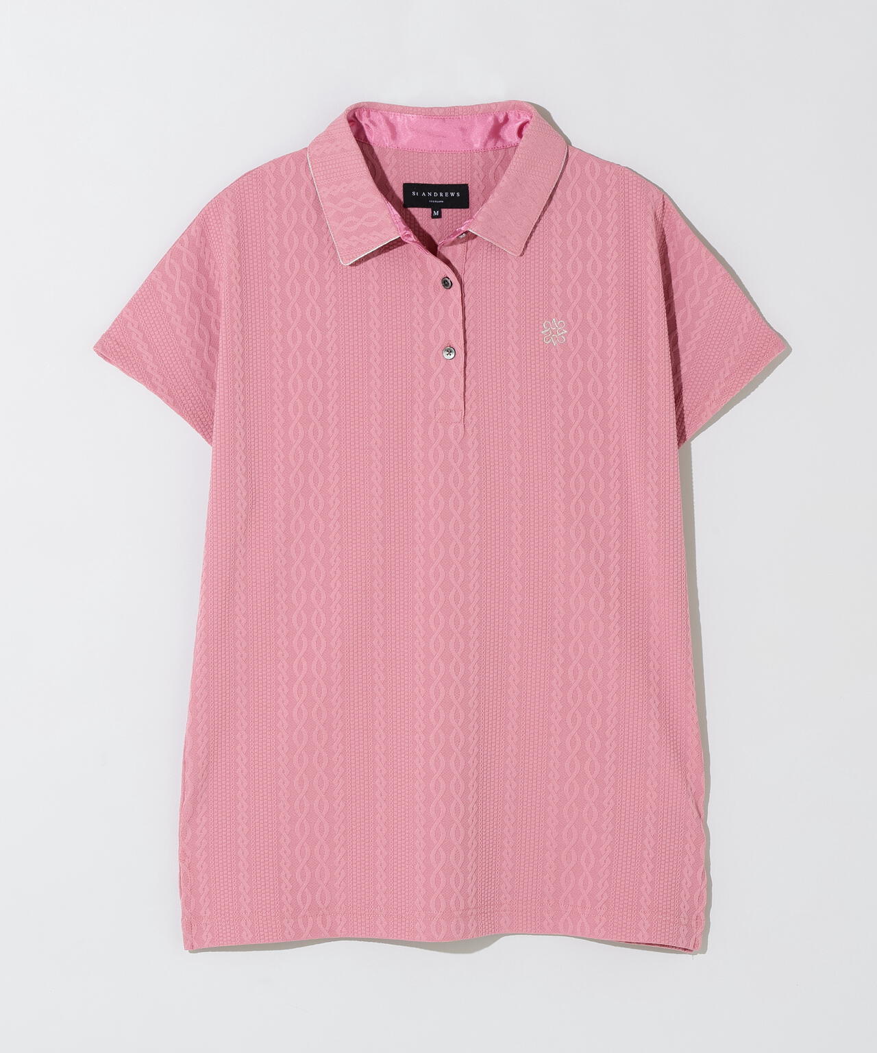 縄柄リンクス半袖シャツ (WOMENS)