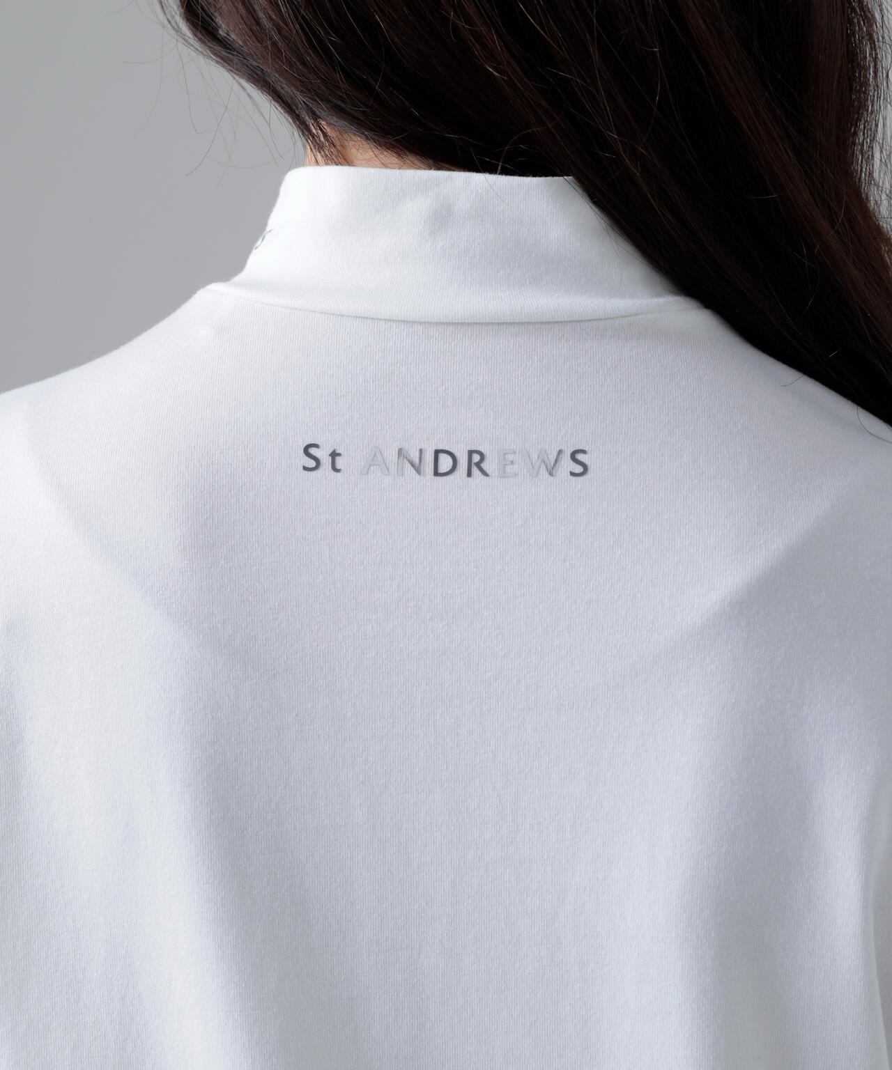 ベア天竺長袖ハイネックカットソー (WOMENS)