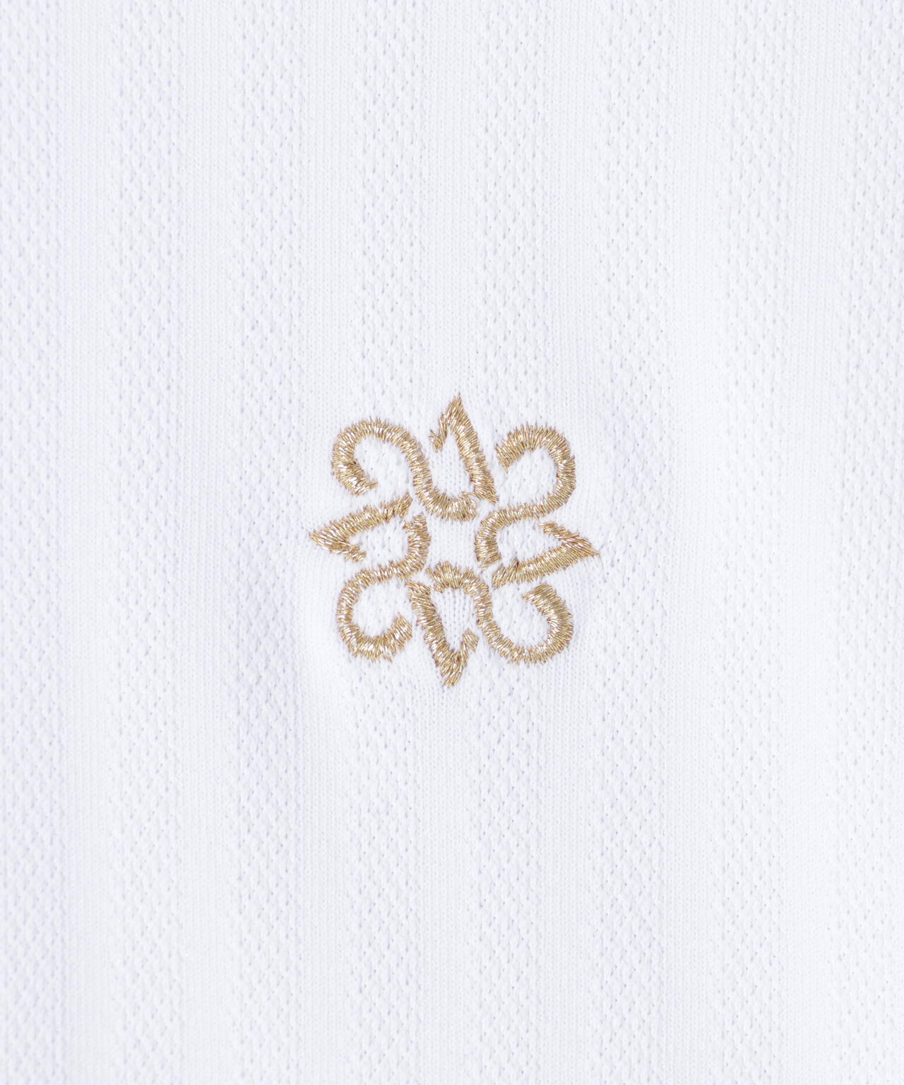 ベアサッカージャガード半袖ハイネックカットソー (WOMENS)