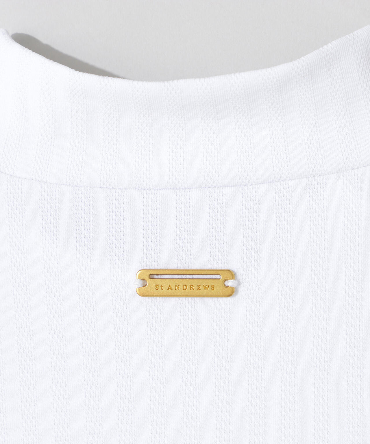 ベアサッカージャガード半袖ハイネックカットソー (WOMENS)