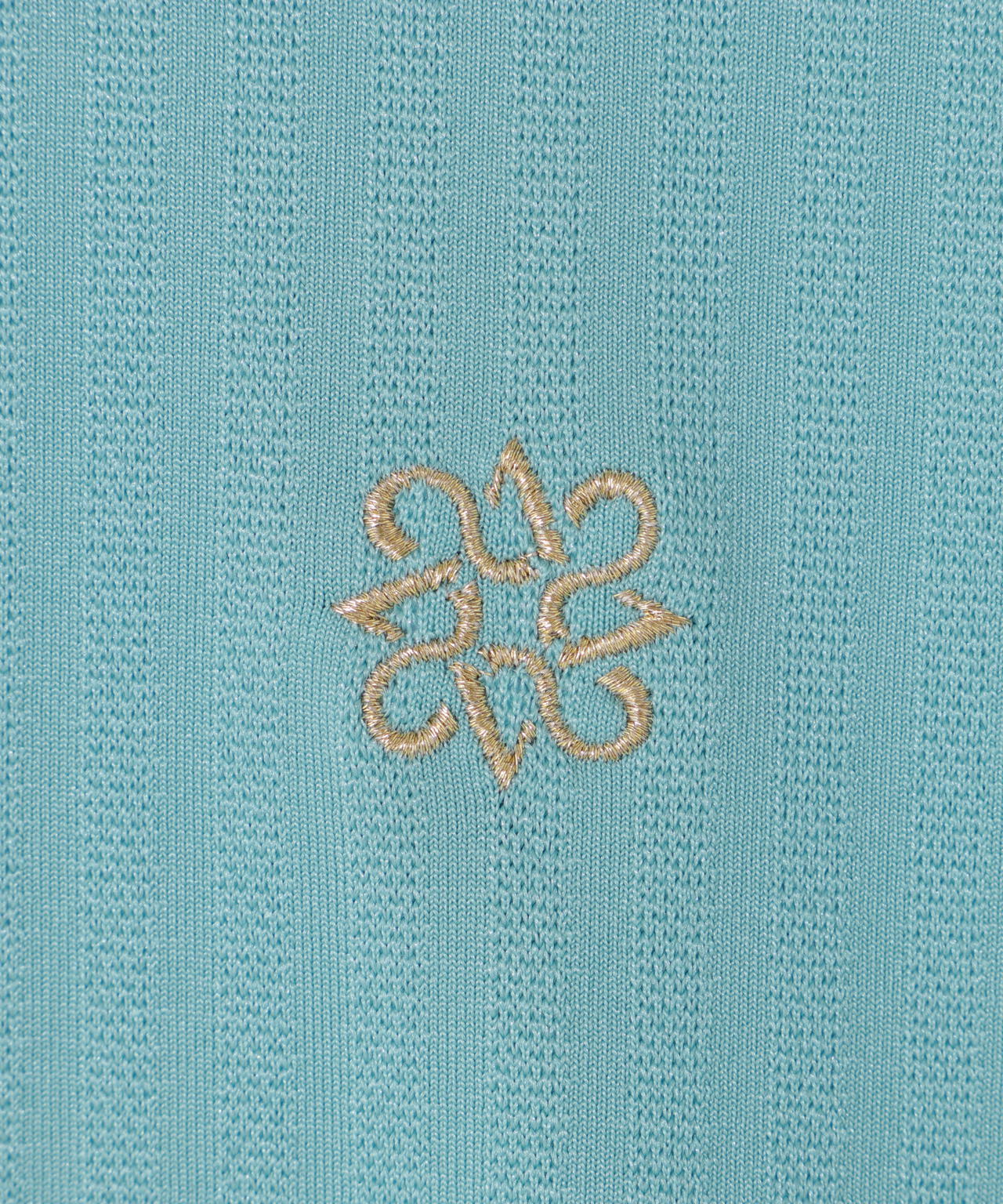 ベアサッカージャガード半袖ハイネックカットソー (WOMENS)