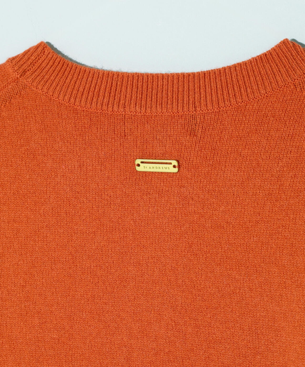 9Gアイレットリブ花柄クルーネックニットプルオーバー (WOMENS)