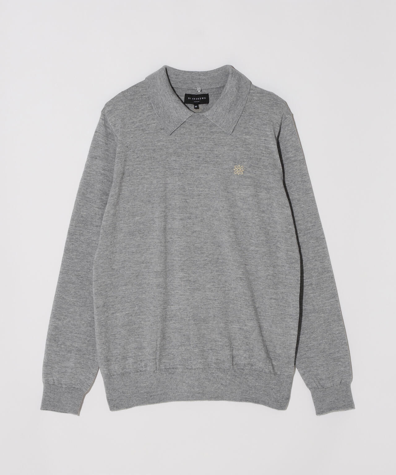 16G天竺襟付きクルーネックニットプルオーバー (WOMENS)