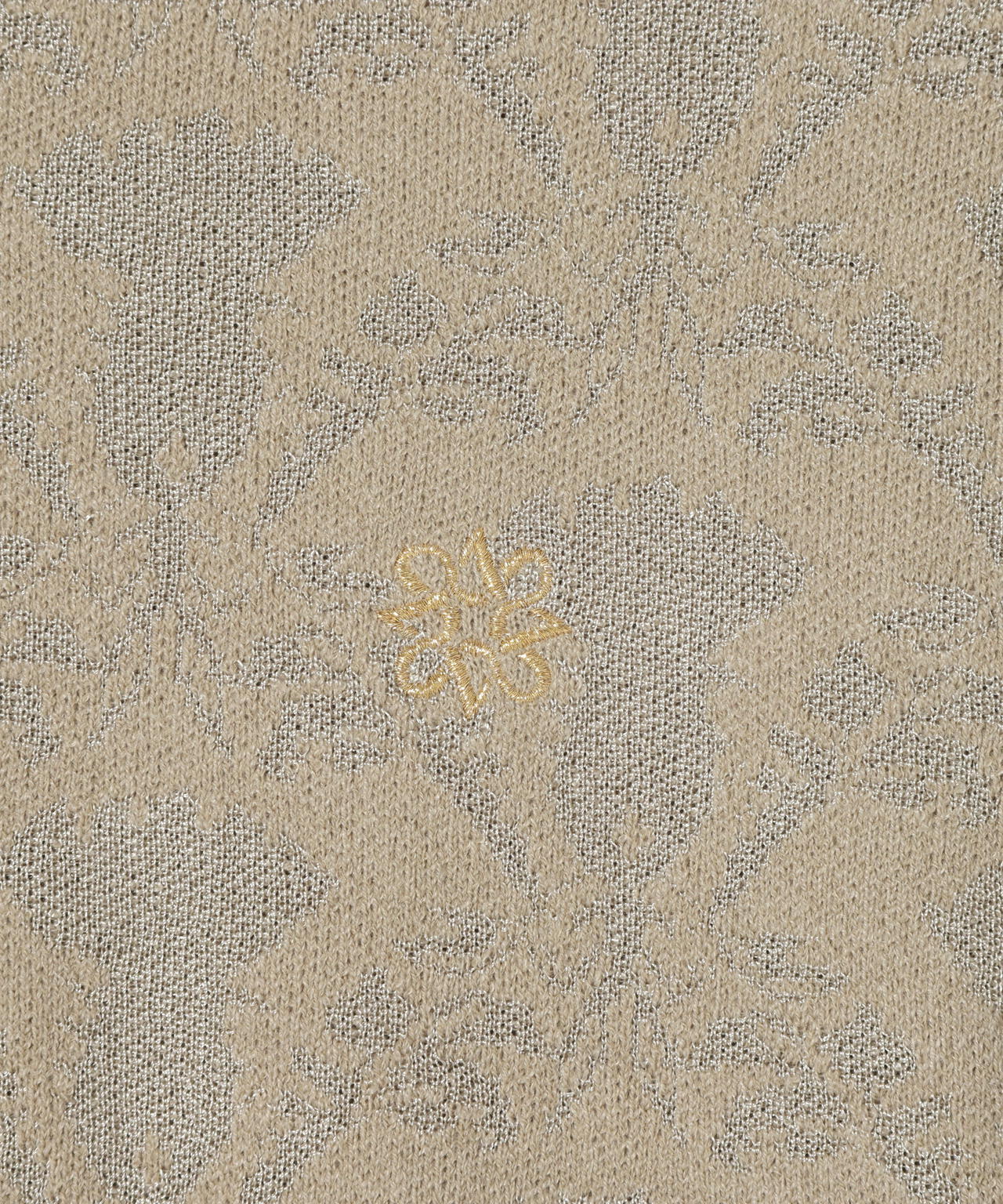 14Gアザミダマスクジャガードクルーネックニットプルオーバー (WOMENS)