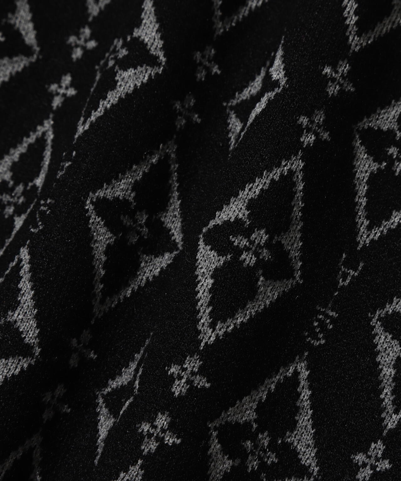 16Gダイヤロゴジャガードクルーネックニットプルオーバー (WOMENS)