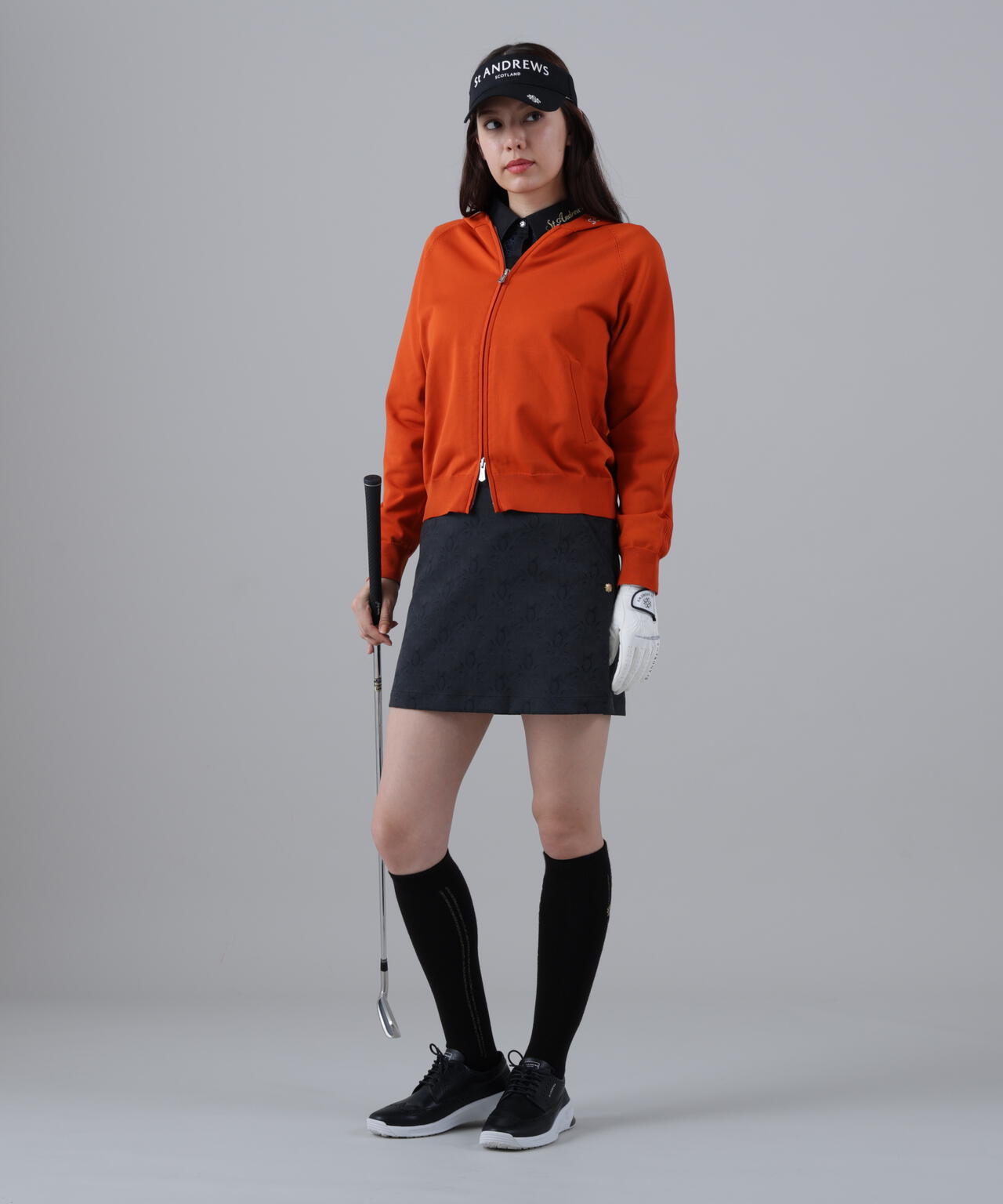 14G天竺×リブフルジップニットフーディ (WOMENS)