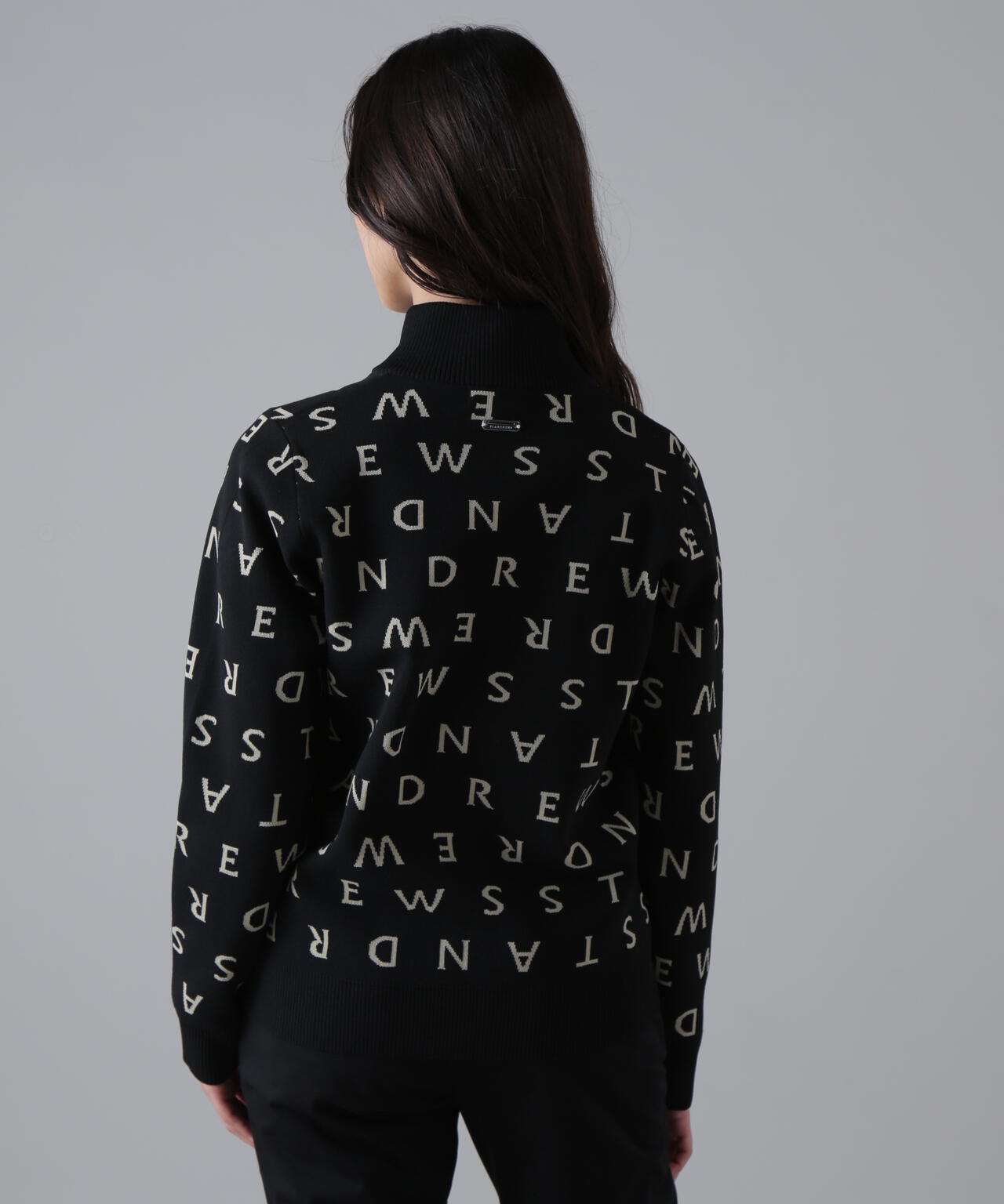 14Gロゴジャガードフルジップニット (WOMENS)