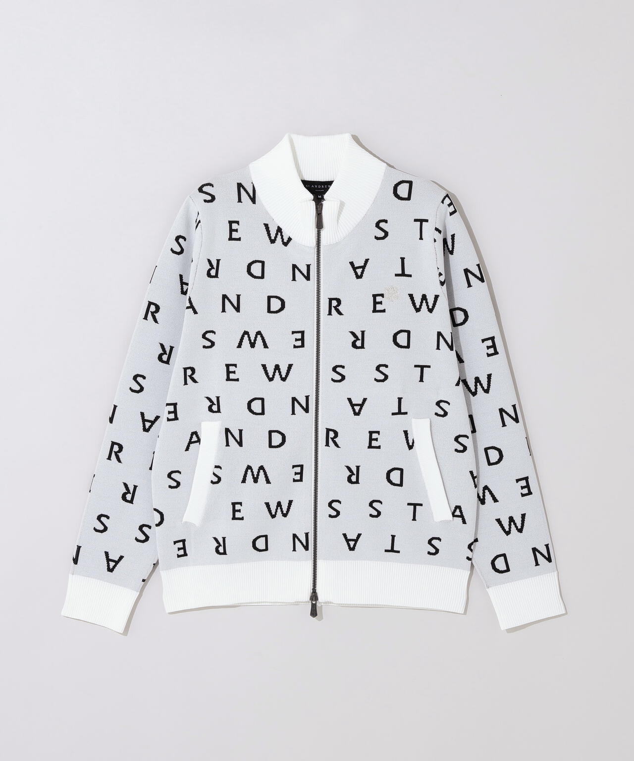 14Gロゴジャガードフルジップニット (WOMENS)