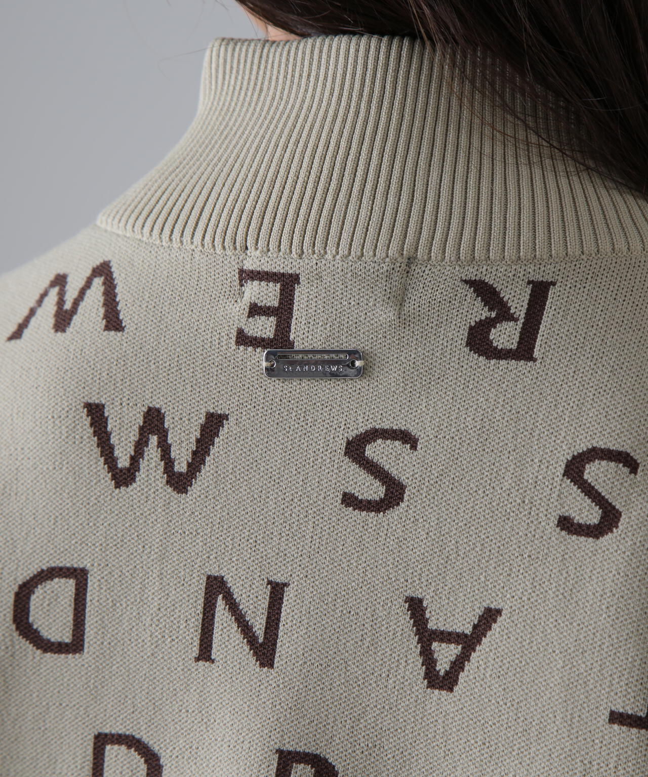 14Gロゴジャガードフルジップニット (WOMENS)