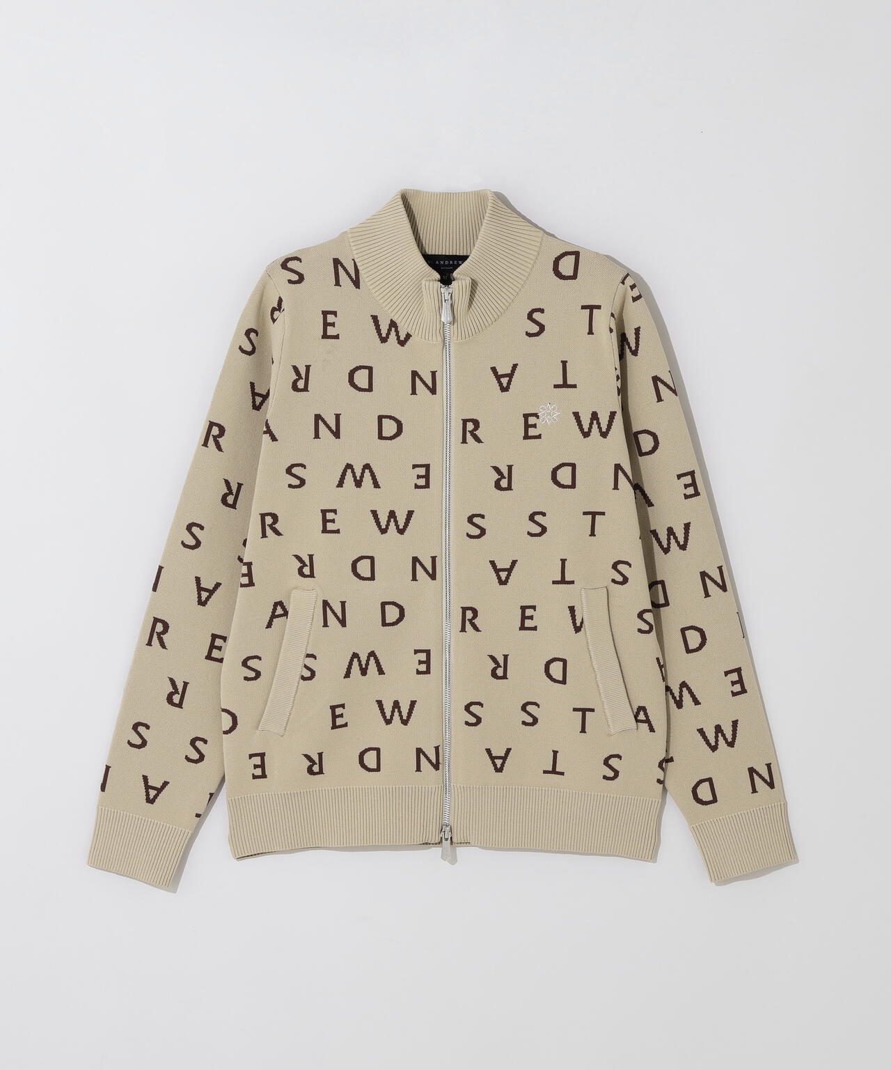 14Gロゴジャガードフルジップニット (WOMENS)