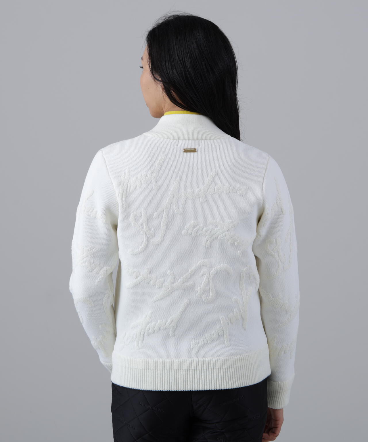 7Gランダムロゴジャガードニットブルゾン (WOMENS)