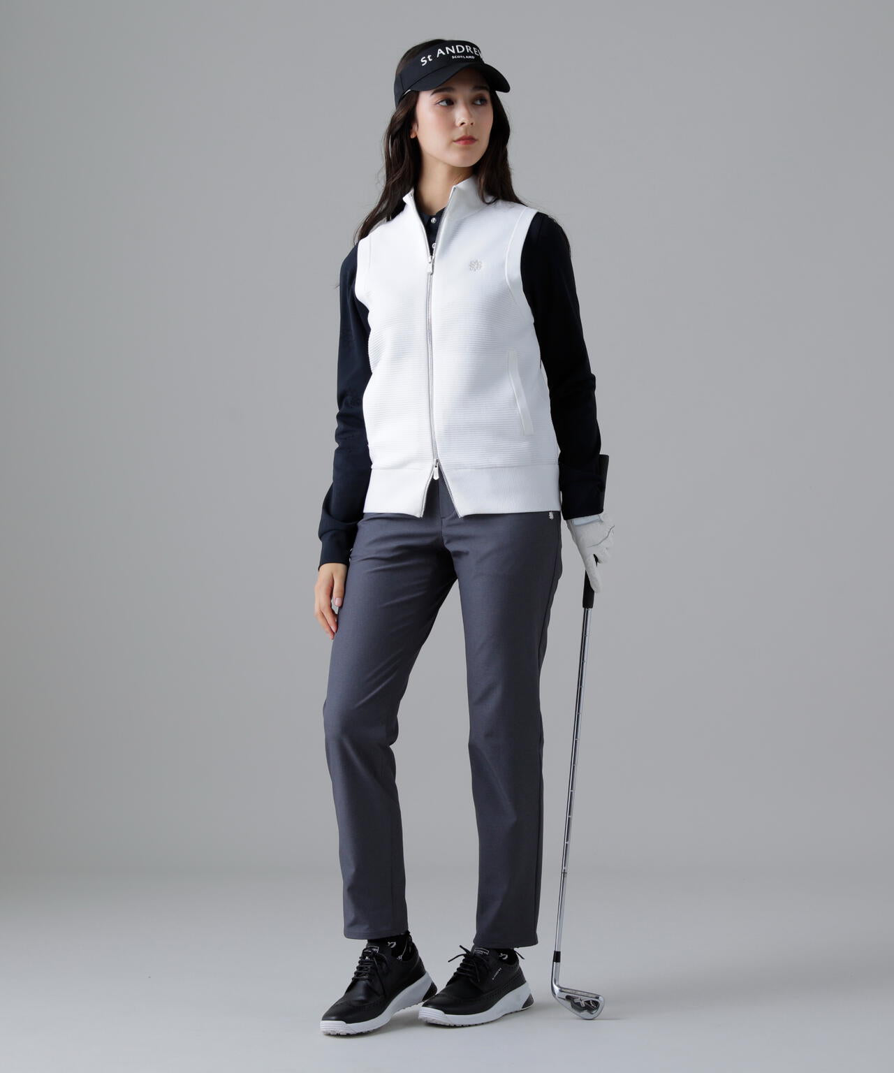 14Gフルジップアップニットベスト (WOMENS)