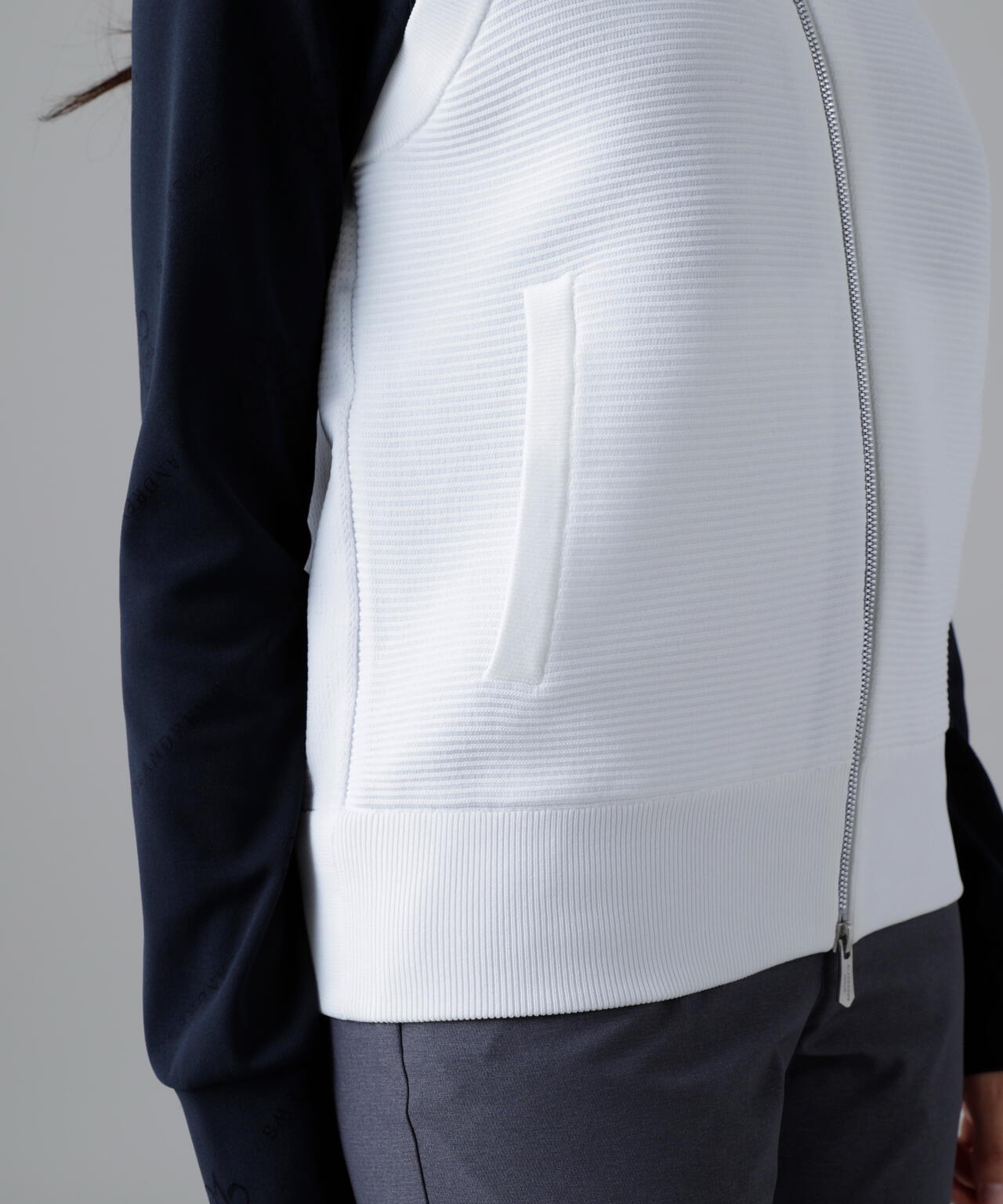 14Gフルジップアップニットベスト (WOMENS)