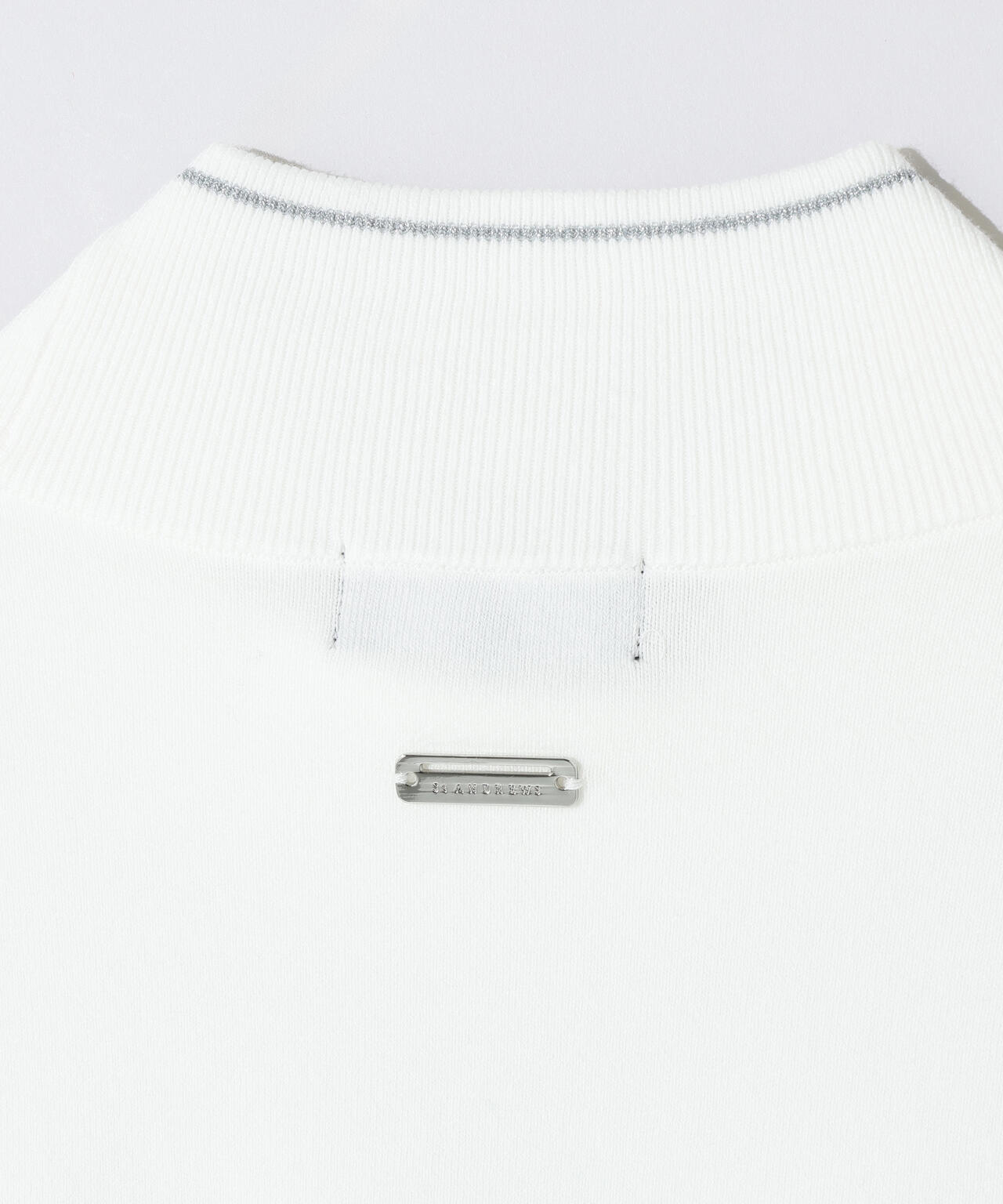 カシミヤタッチ天竺モックネックニットプルオーバー (WOMENS)