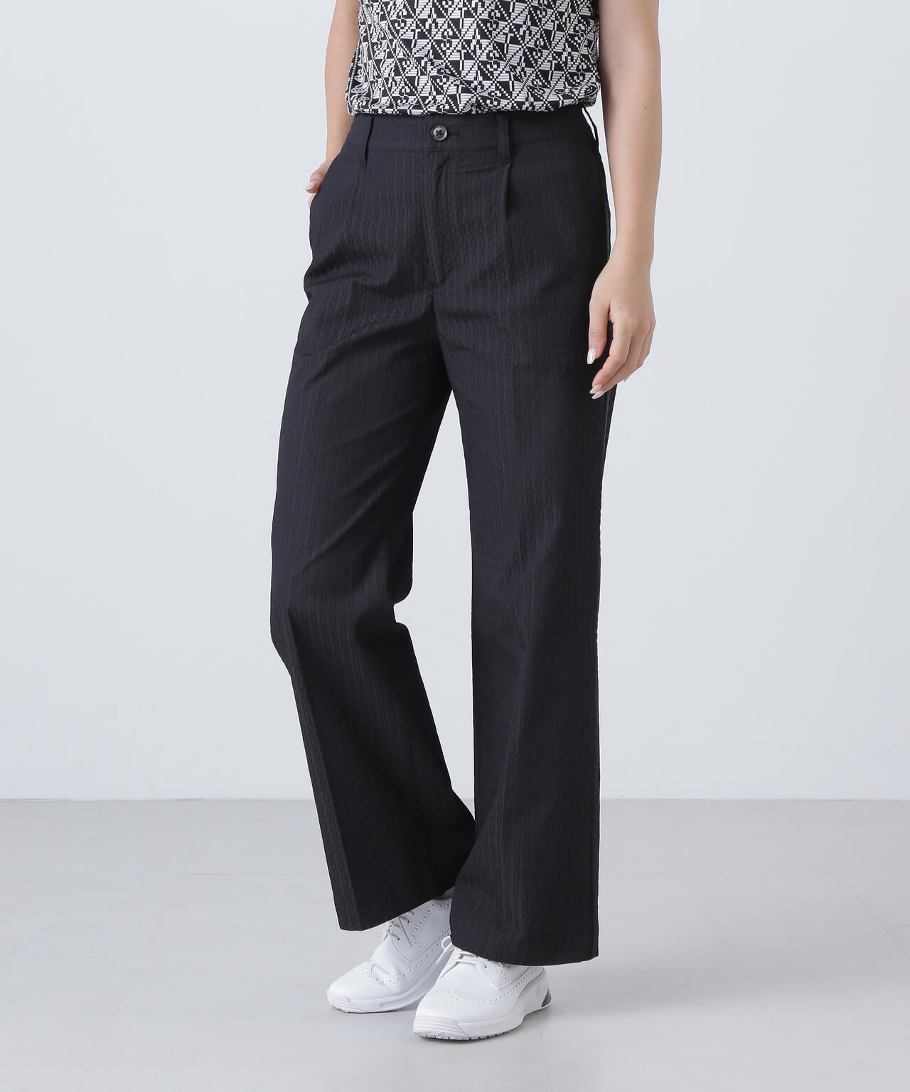 ドットサークルジャガードパンツ (WOMENS)