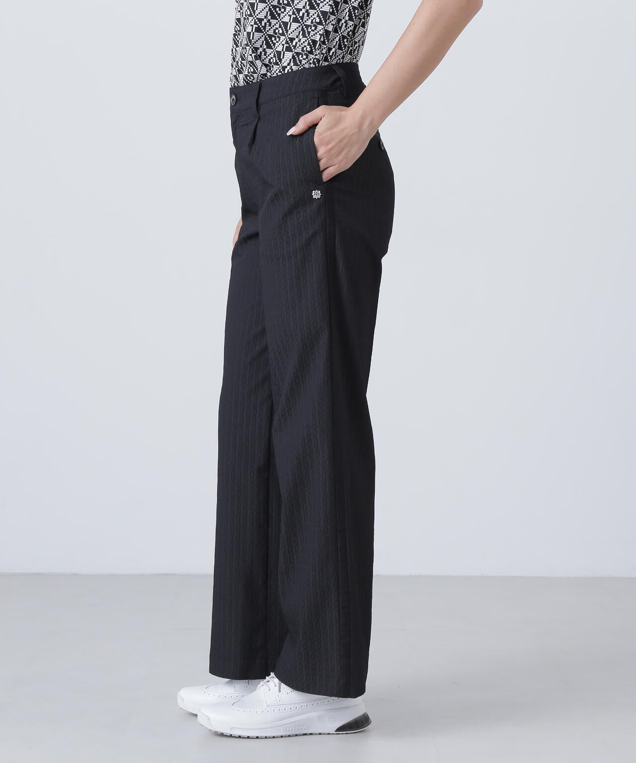 ドットサークルジャガードパンツ (WOMENS)