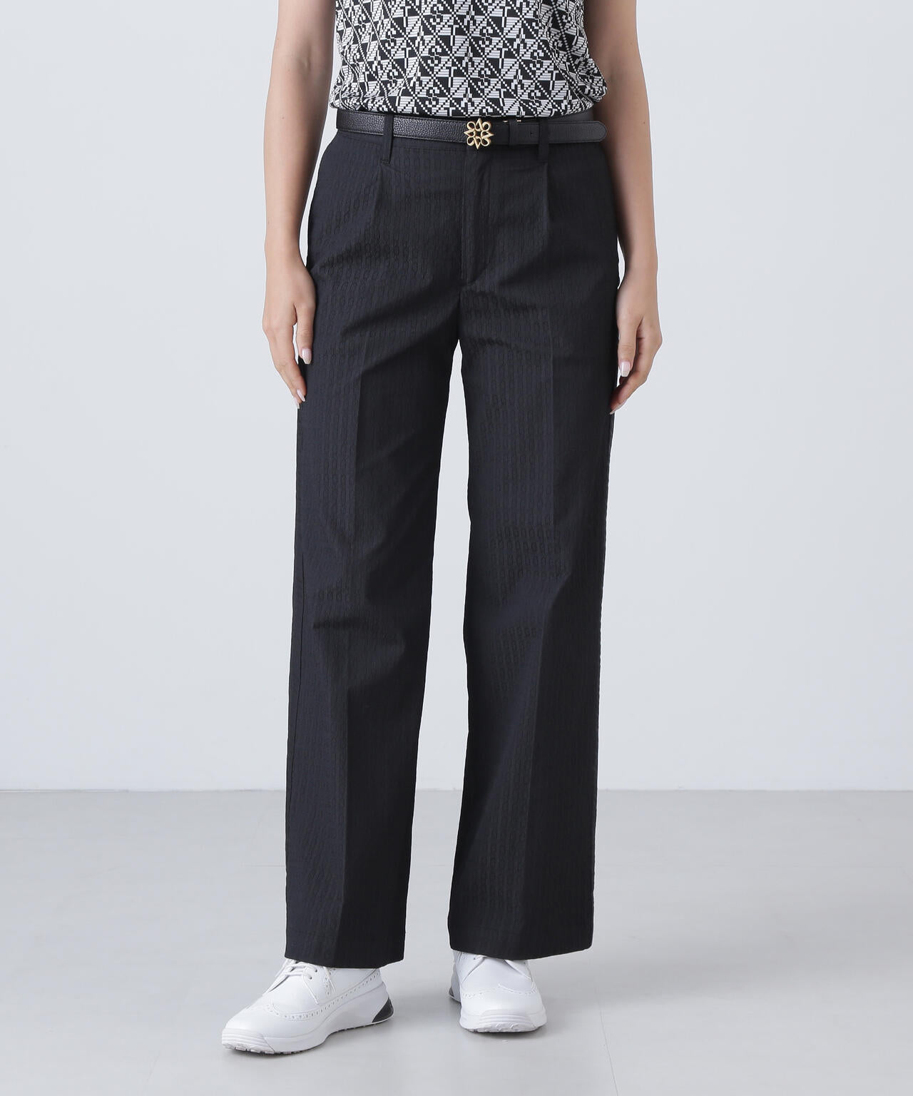 ドットサークルジャガードパンツ (WOMENS)