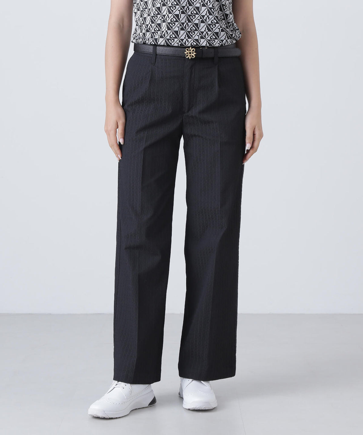 ドットサークルジャガードパンツ (WOMENS)