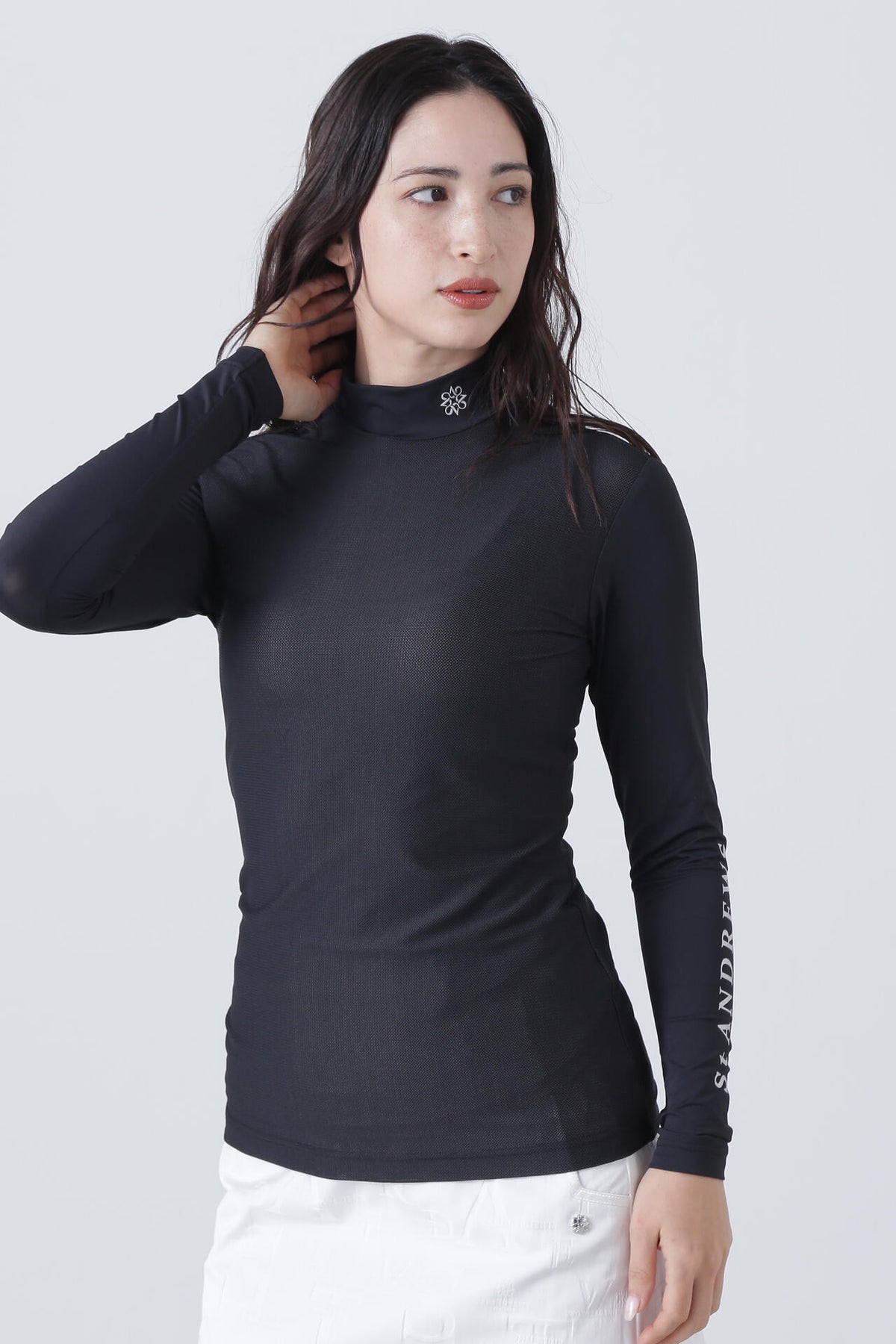 ツインコットUV×SUNPROFITメッシュ長袖ハイネックインナー (WOMENS)