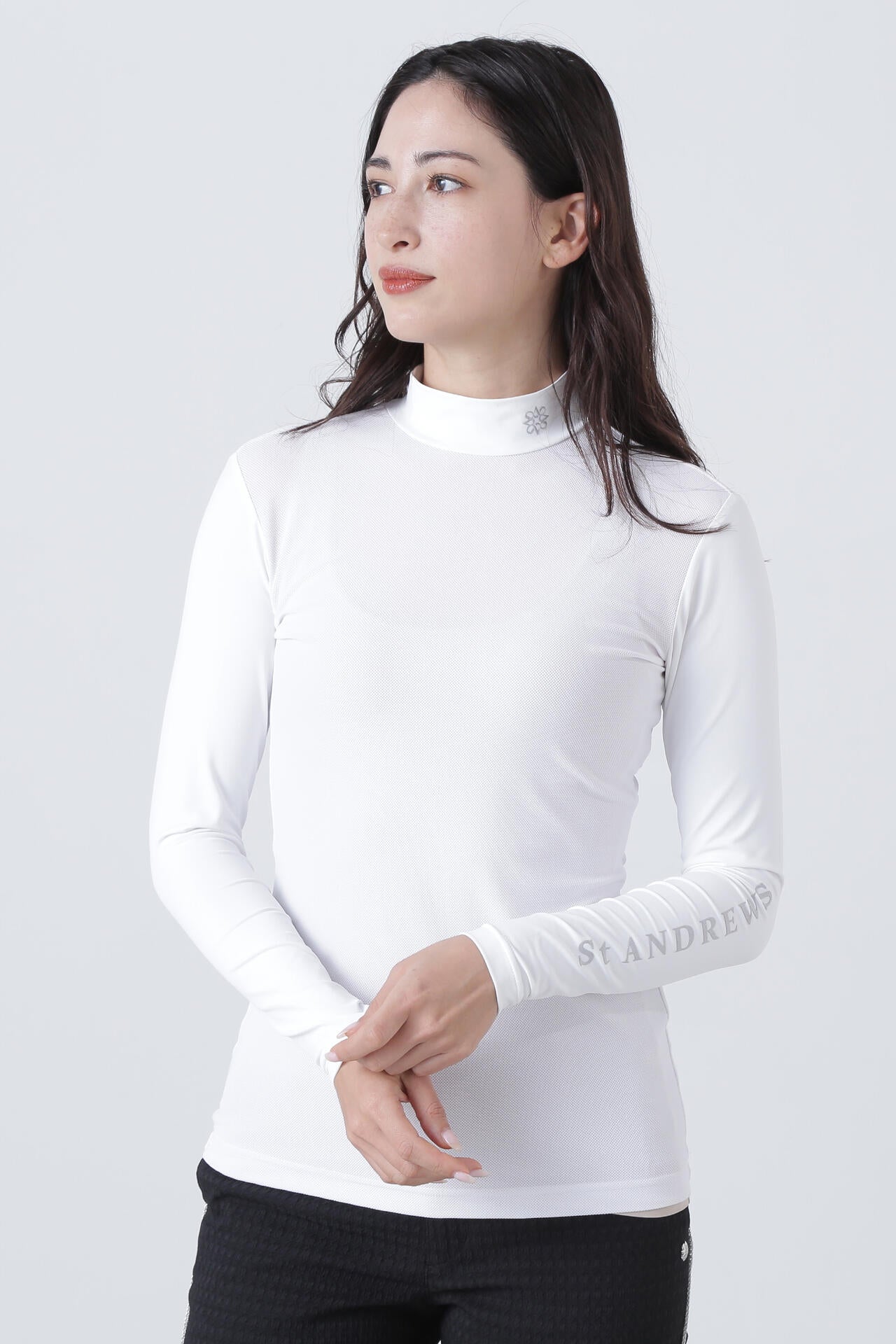 ツインコットUV×SUNPROFITメッシュ長袖ハイネックインナー (WOMENS)