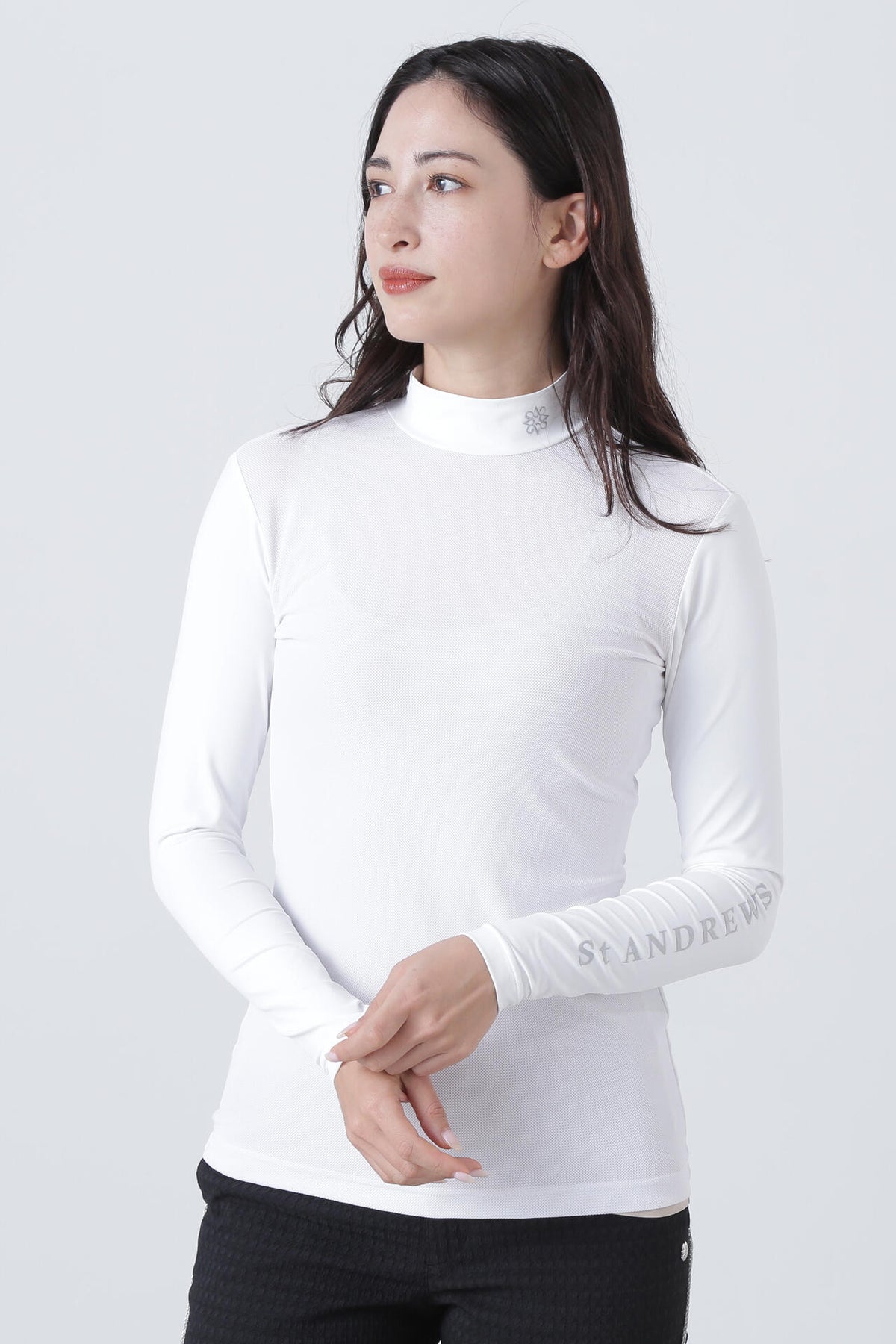 ツインコットUV×SUNPROFITメッシュ長袖ハイネックインナー (WOMENS)