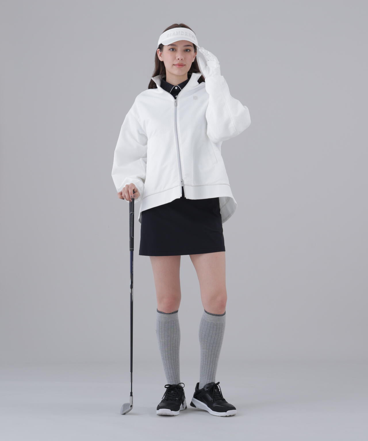 幾何学ジャガードブルゾン (WOMENS)