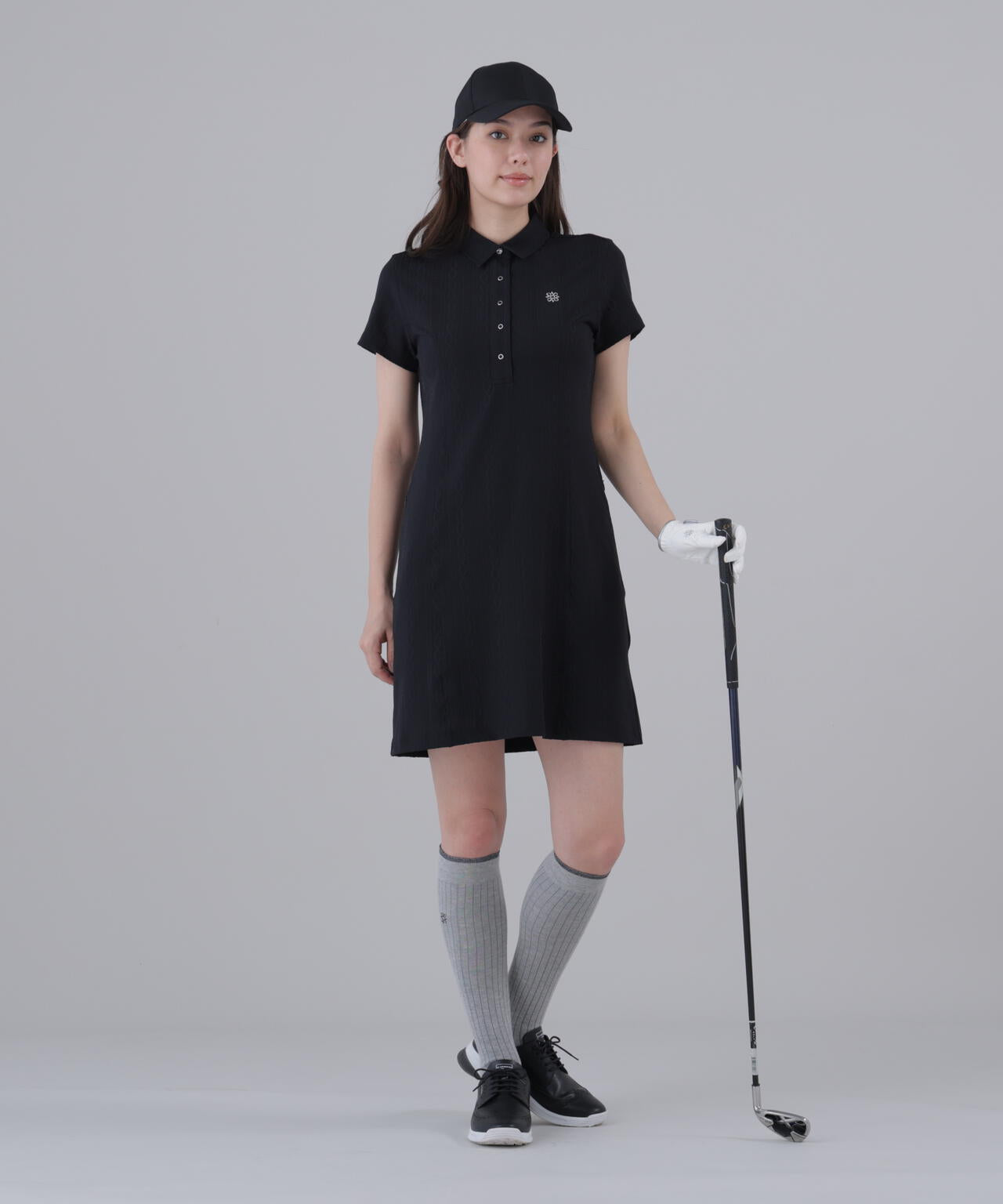 縄柄リンクス半袖ワンピース (WOMENS)