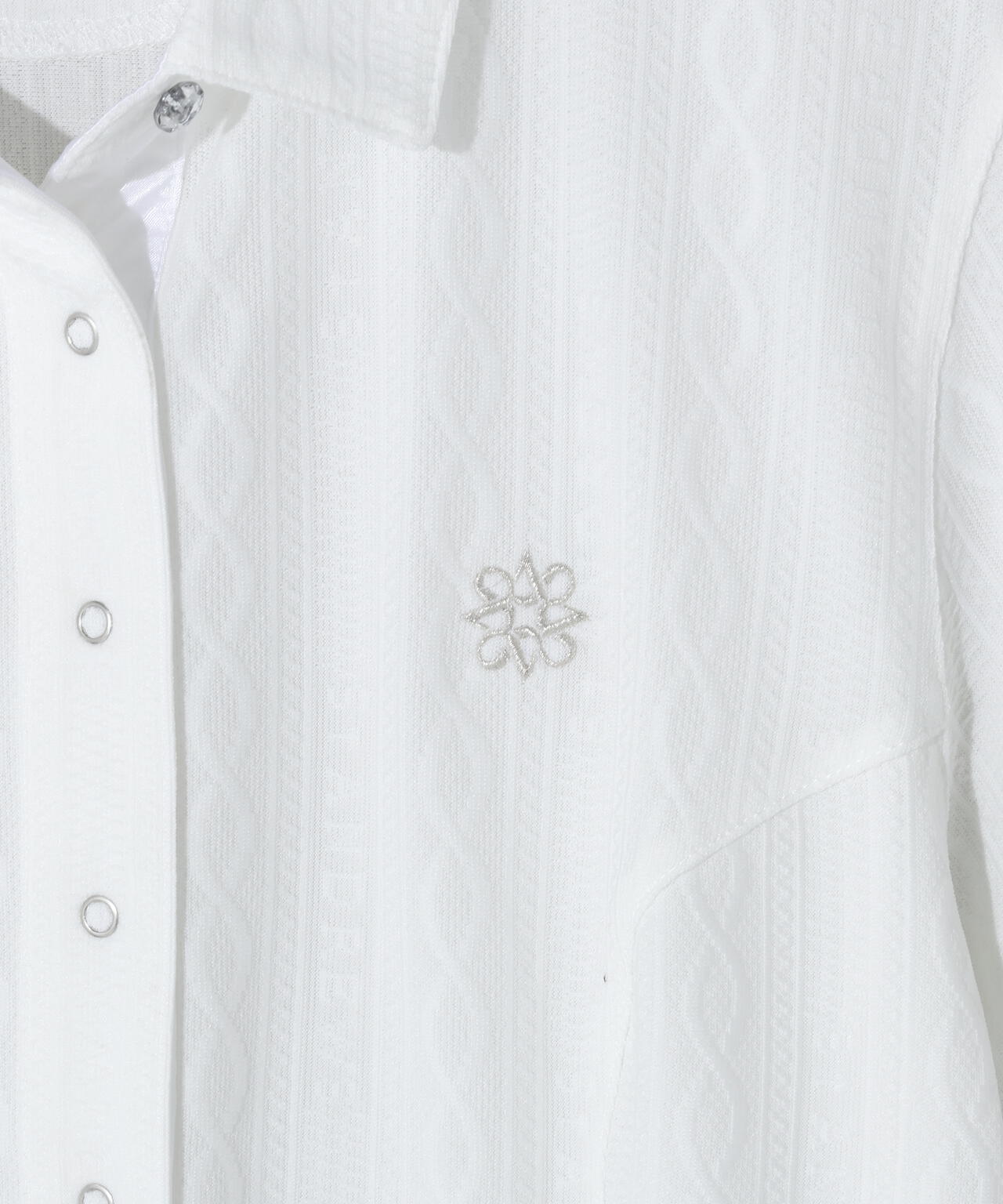 縄柄リンクス半袖ワンピース (WOMENS)