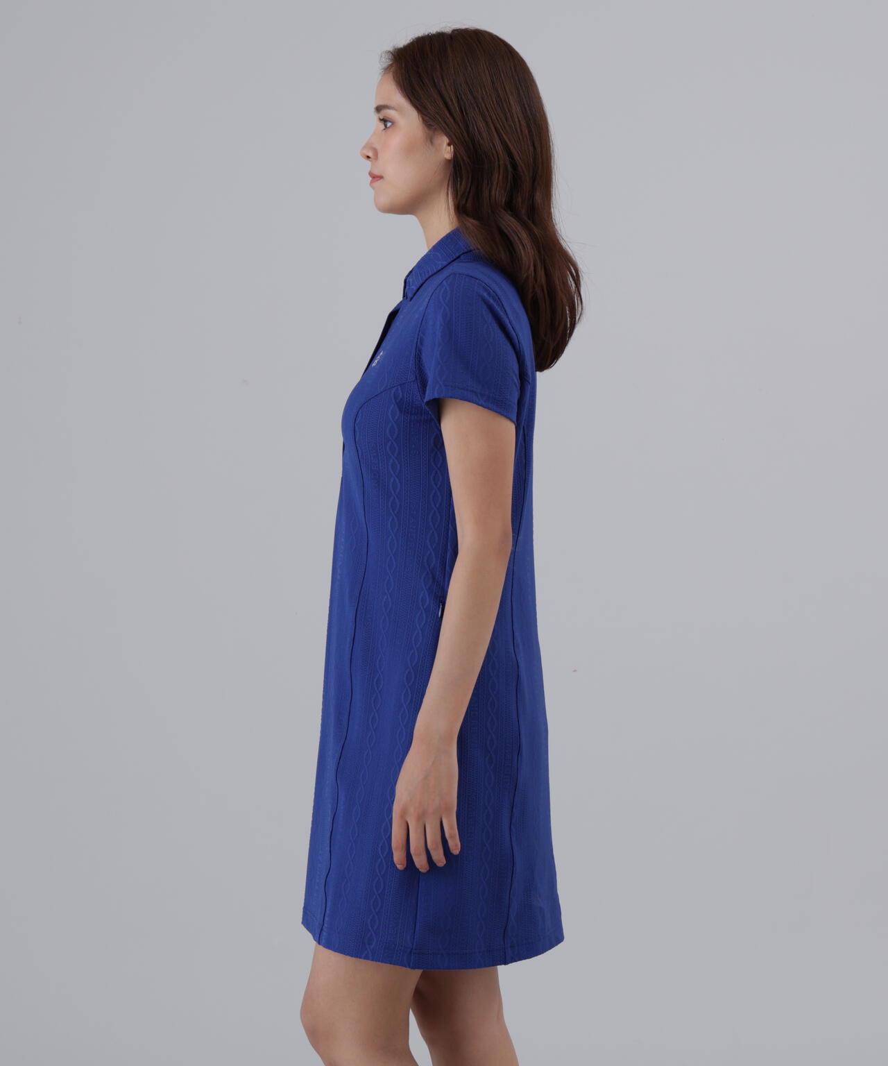 縄柄リンクス半袖ワンピース (WOMENS)