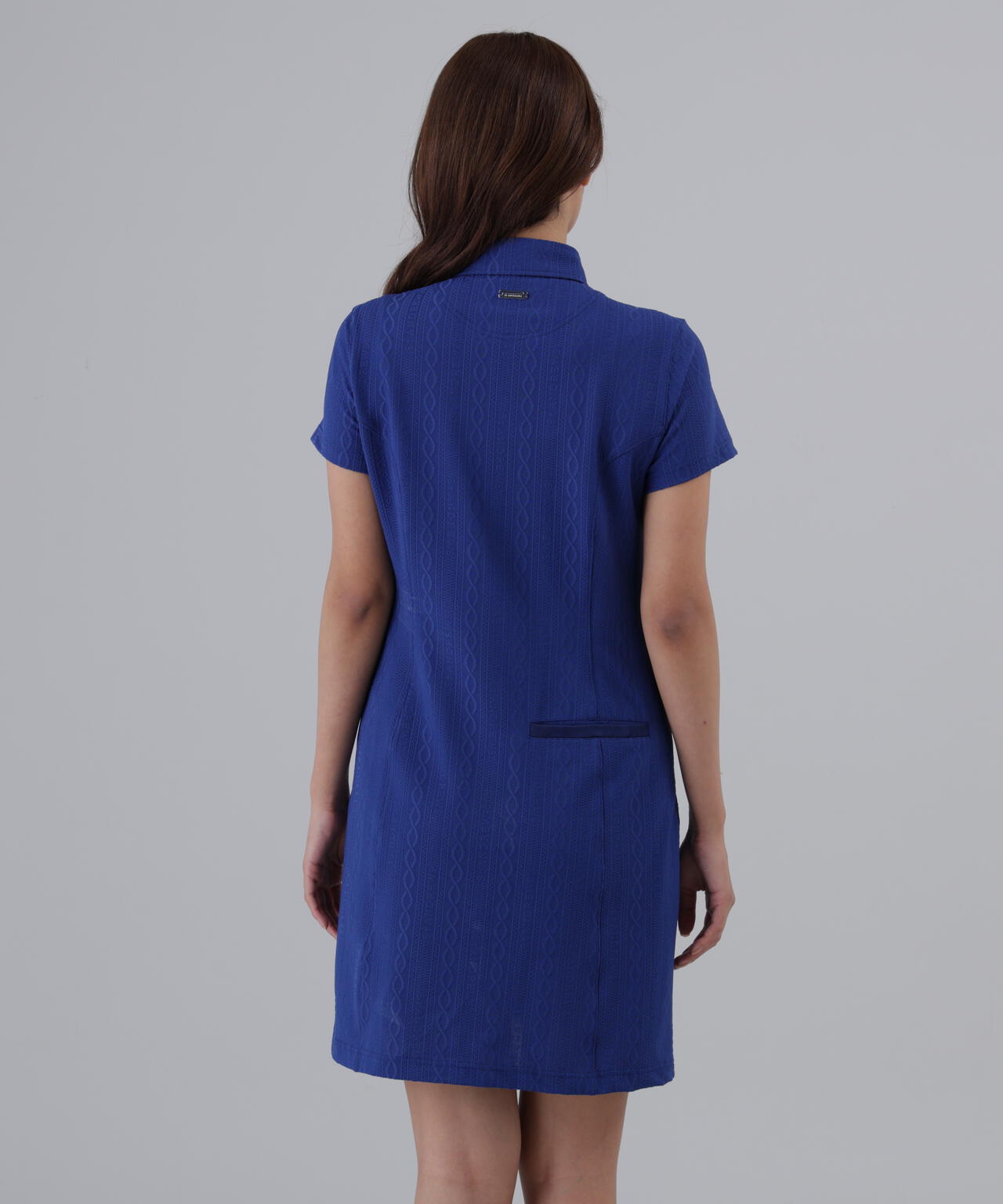 縄柄リンクス半袖ワンピース (WOMENS)