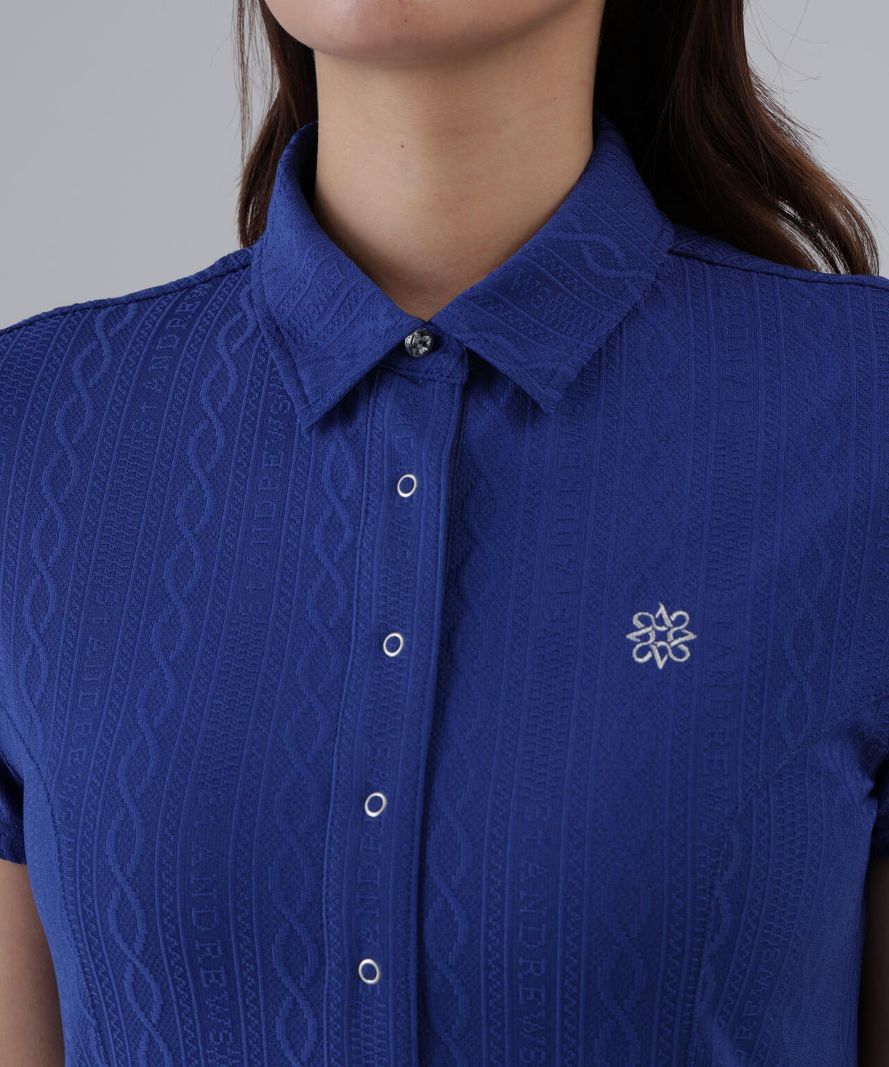 縄柄リンクス半袖ワンピース (WOMENS)