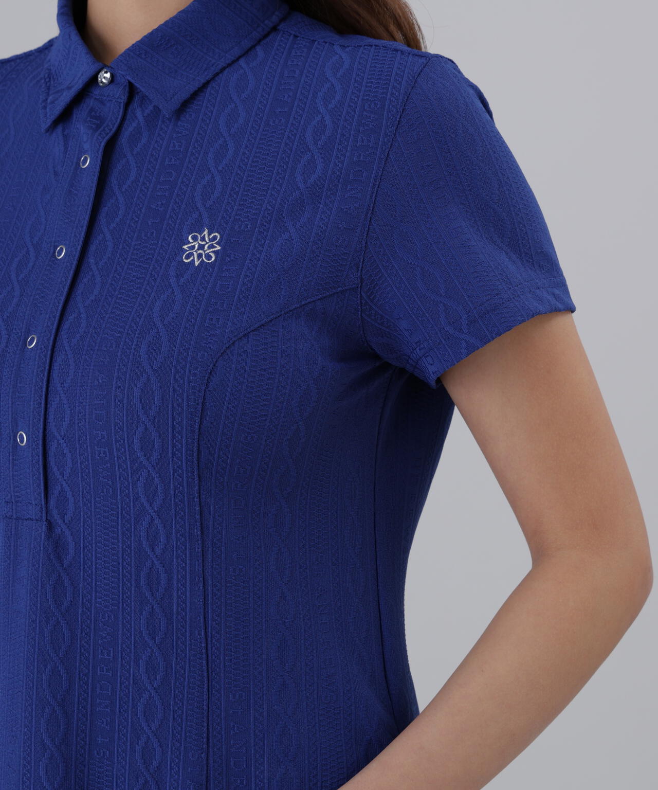 縄柄リンクス半袖ワンピース (WOMENS)