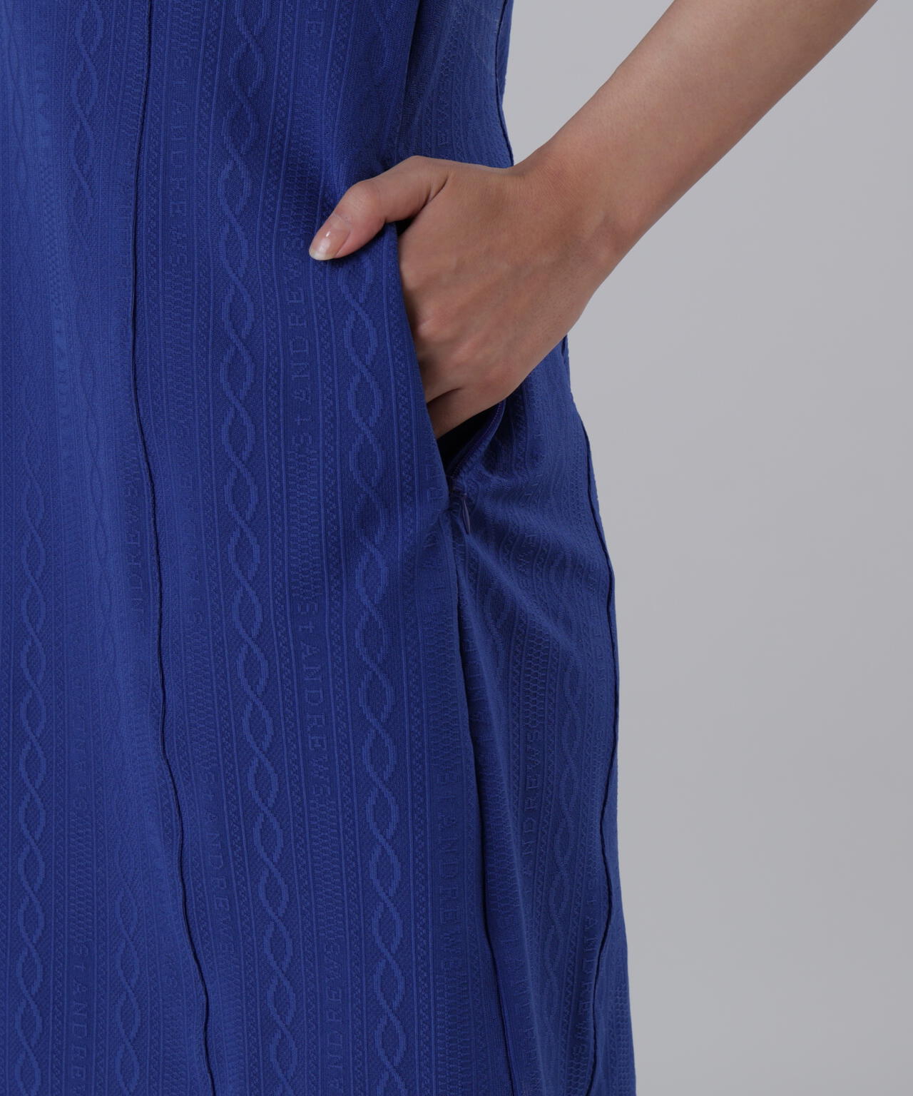 縄柄リンクス半袖ワンピース (WOMENS)