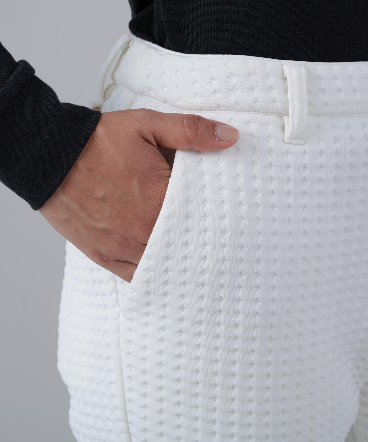 ダンボールピンソニックエンボスパンツ (WOMENS)